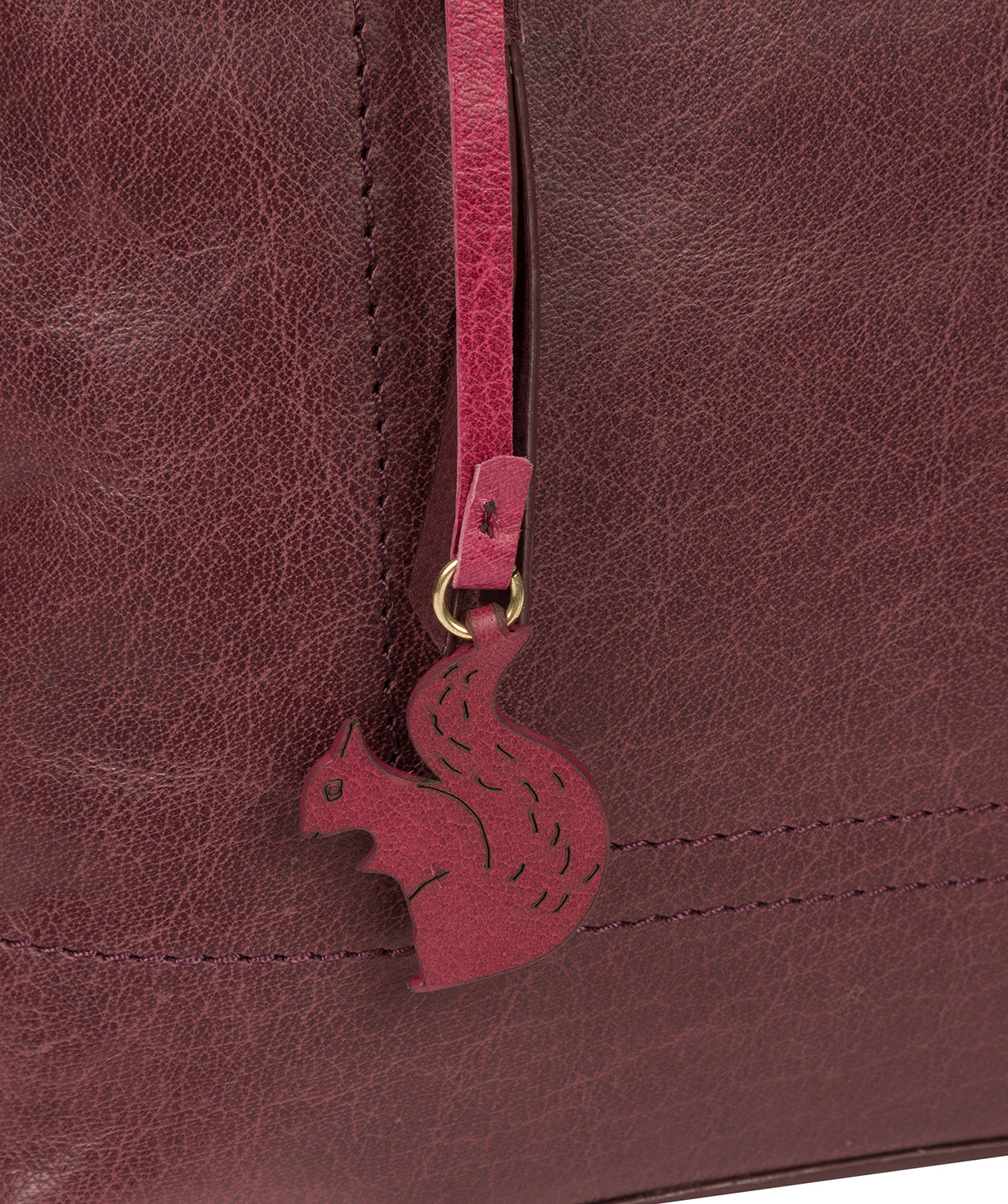 'Alice' Plum Leather Handbag image 6