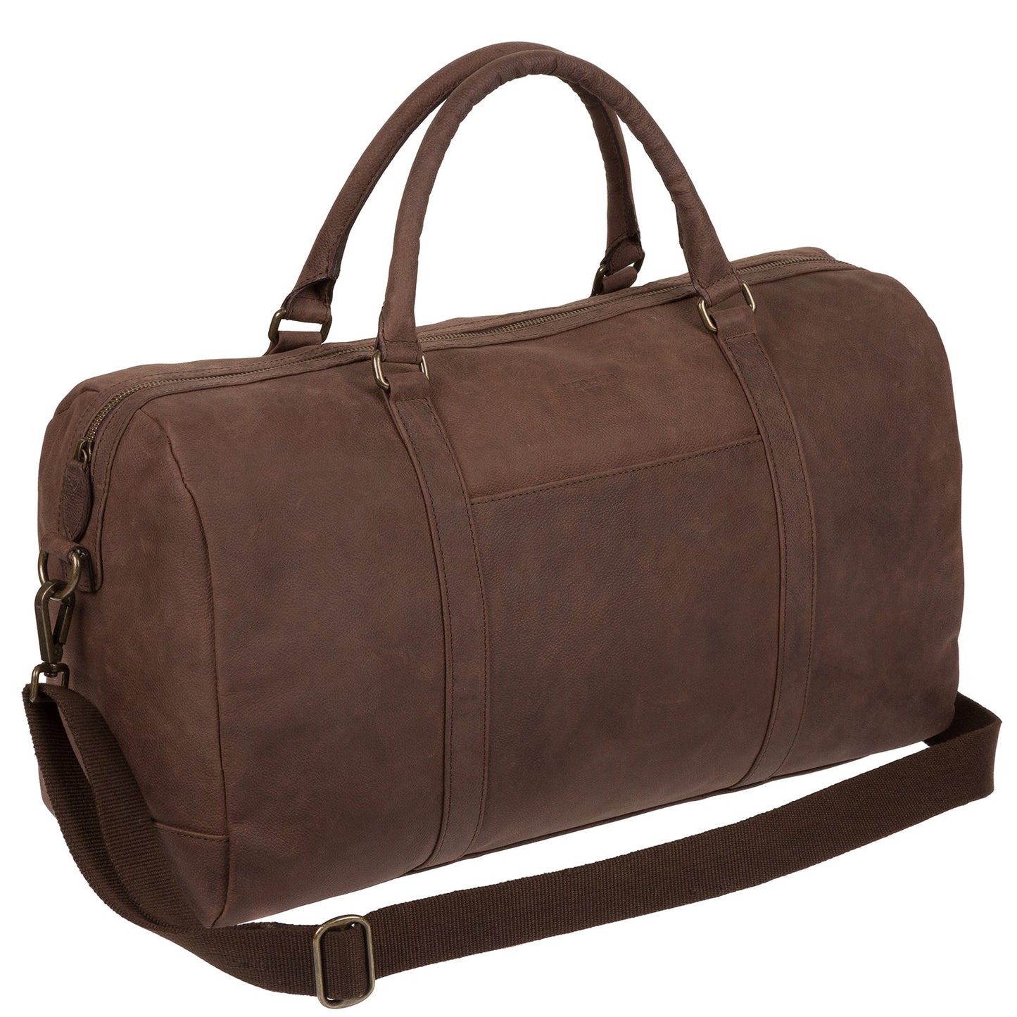 'Orton' Vintage Brown Leather Holdall