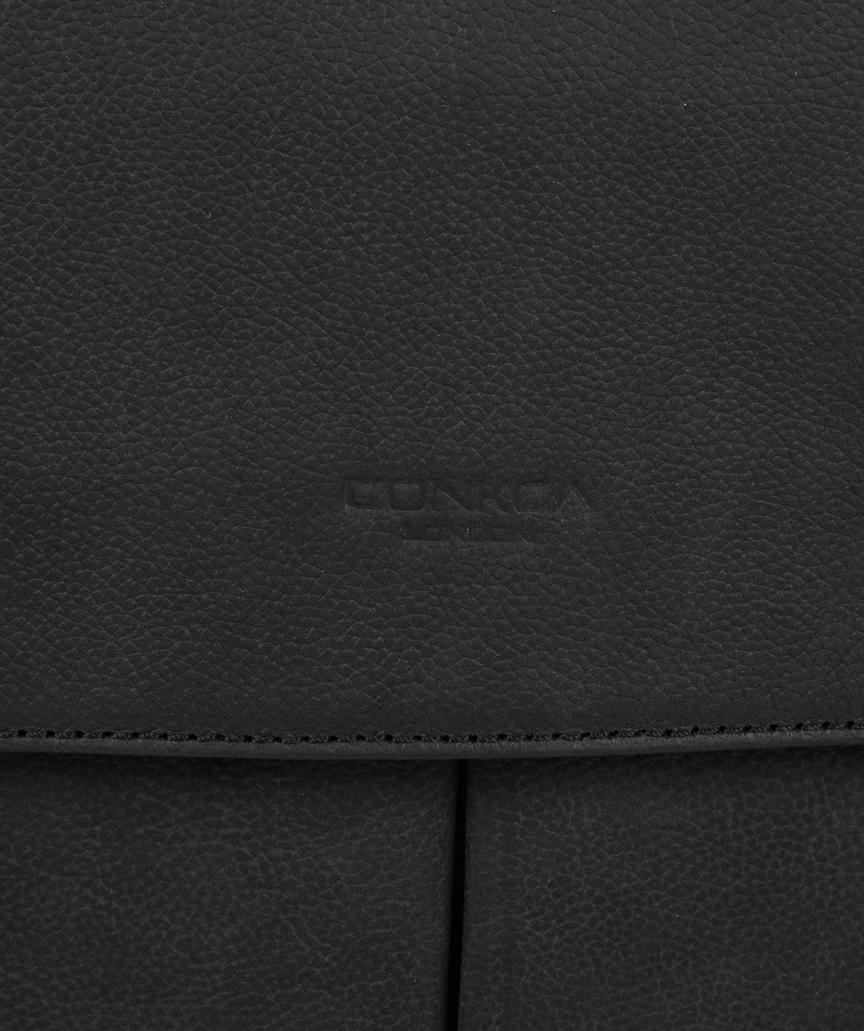 'Bennet' Vintage Black Leather Work Bag