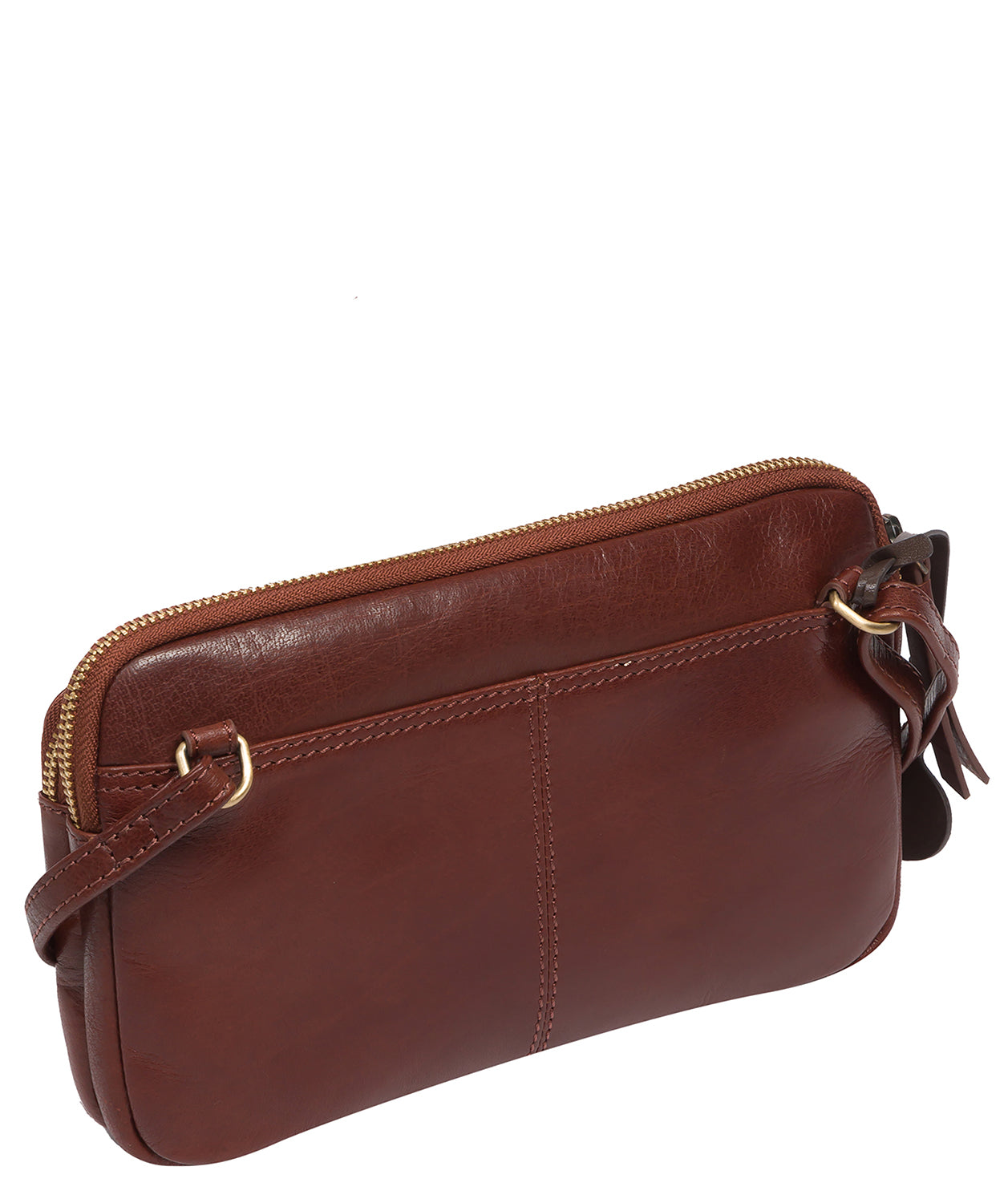 'Birdie' Conker Brown Leather Cross Body Bag