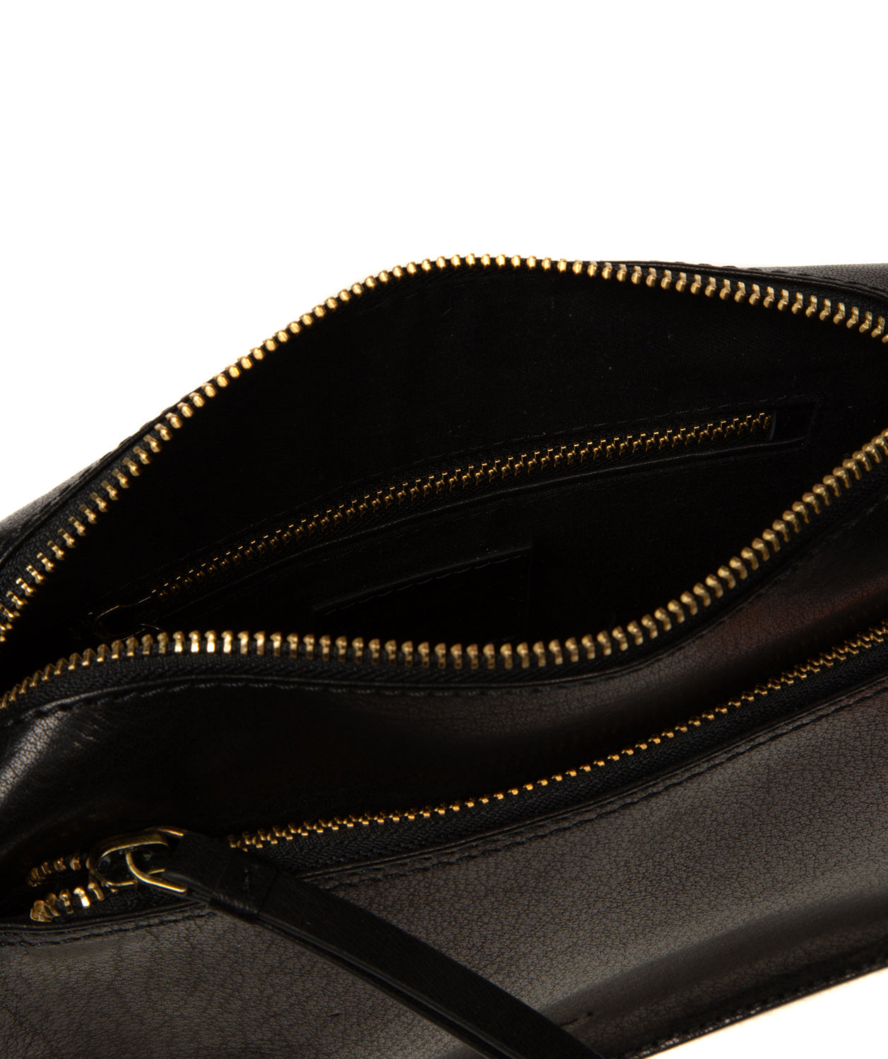 'Isla' Black Leather Cross Body Bag