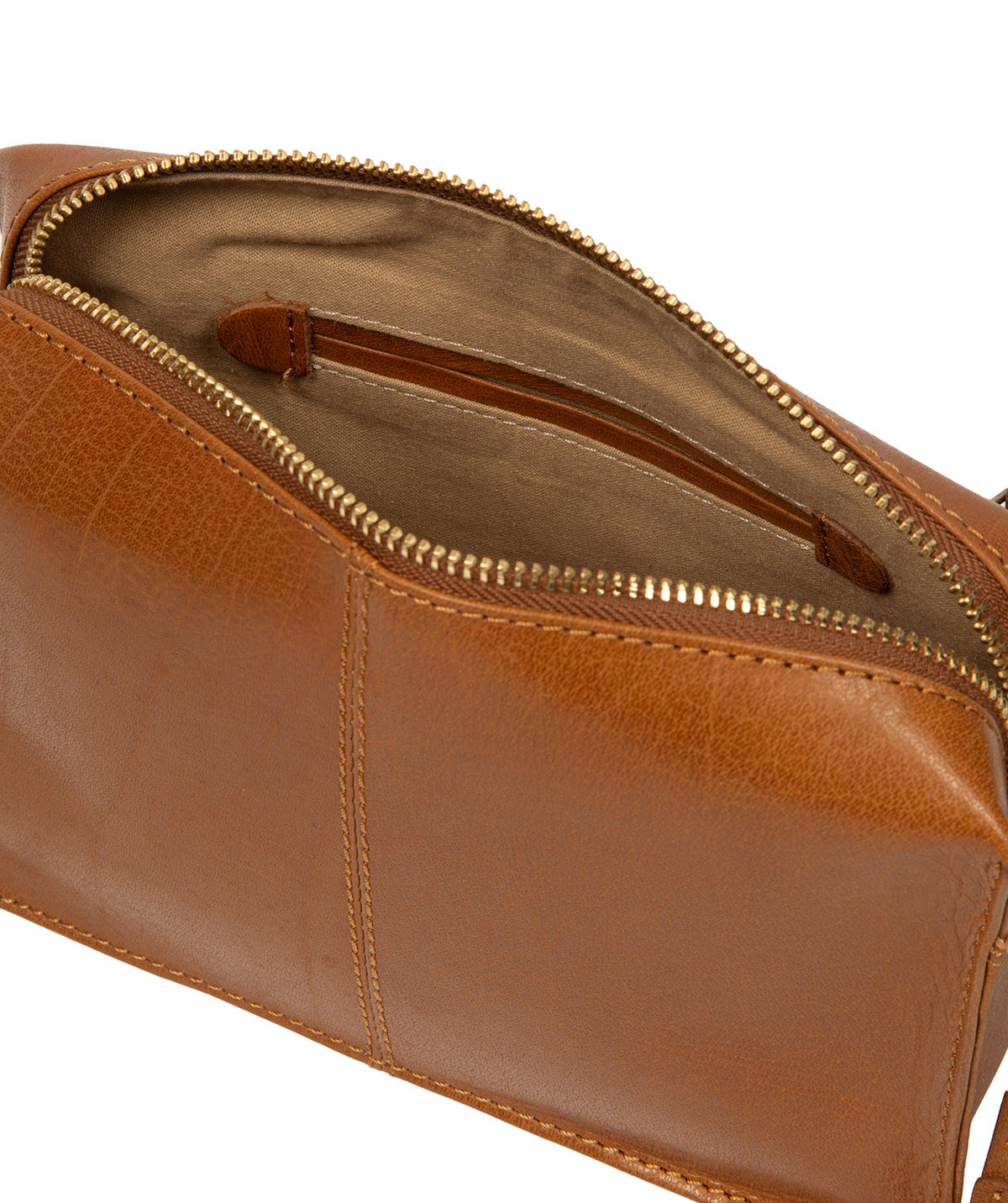 Dark tan leather texture and natural character close-up