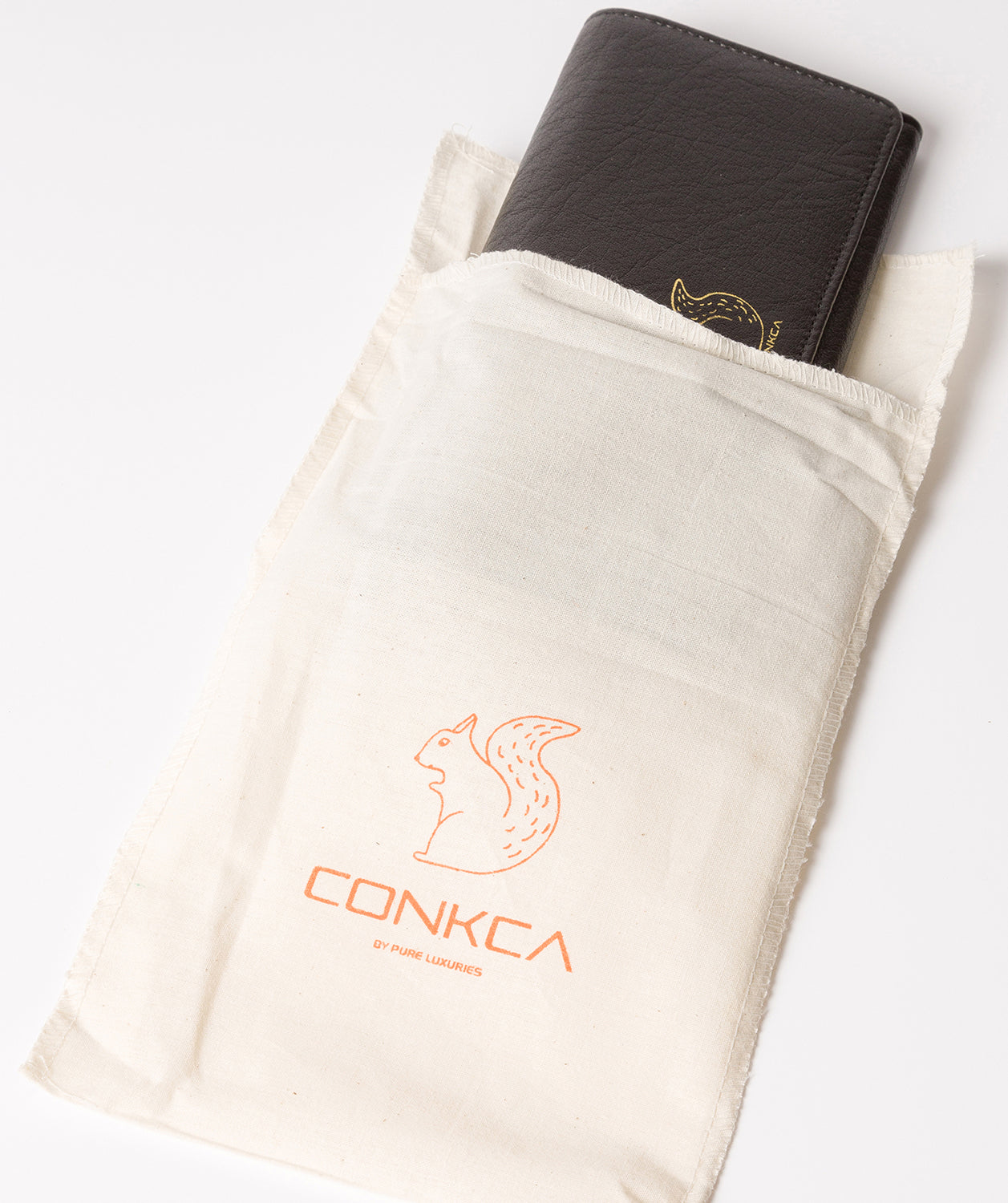 'Colleen' Black Tri-Fold Leather Purse image 5
