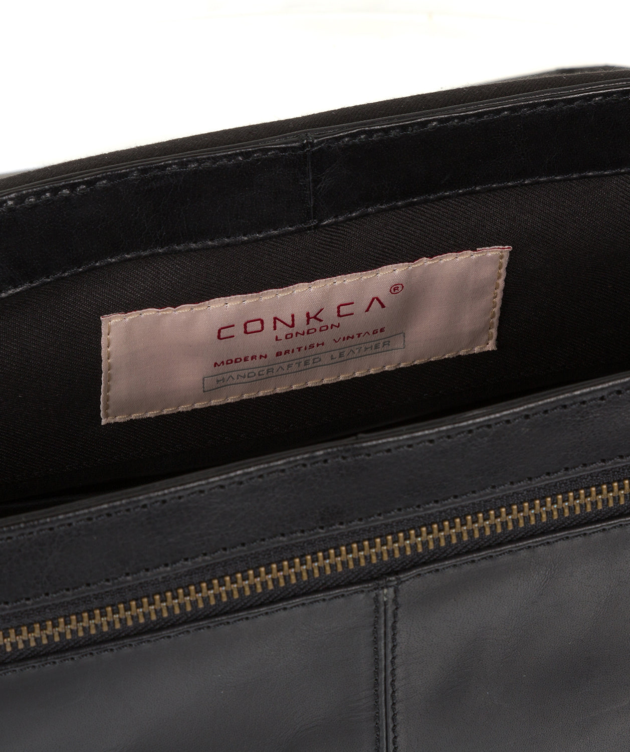 'Bermondsey' Black Buffalo Leather Messenger Bag
