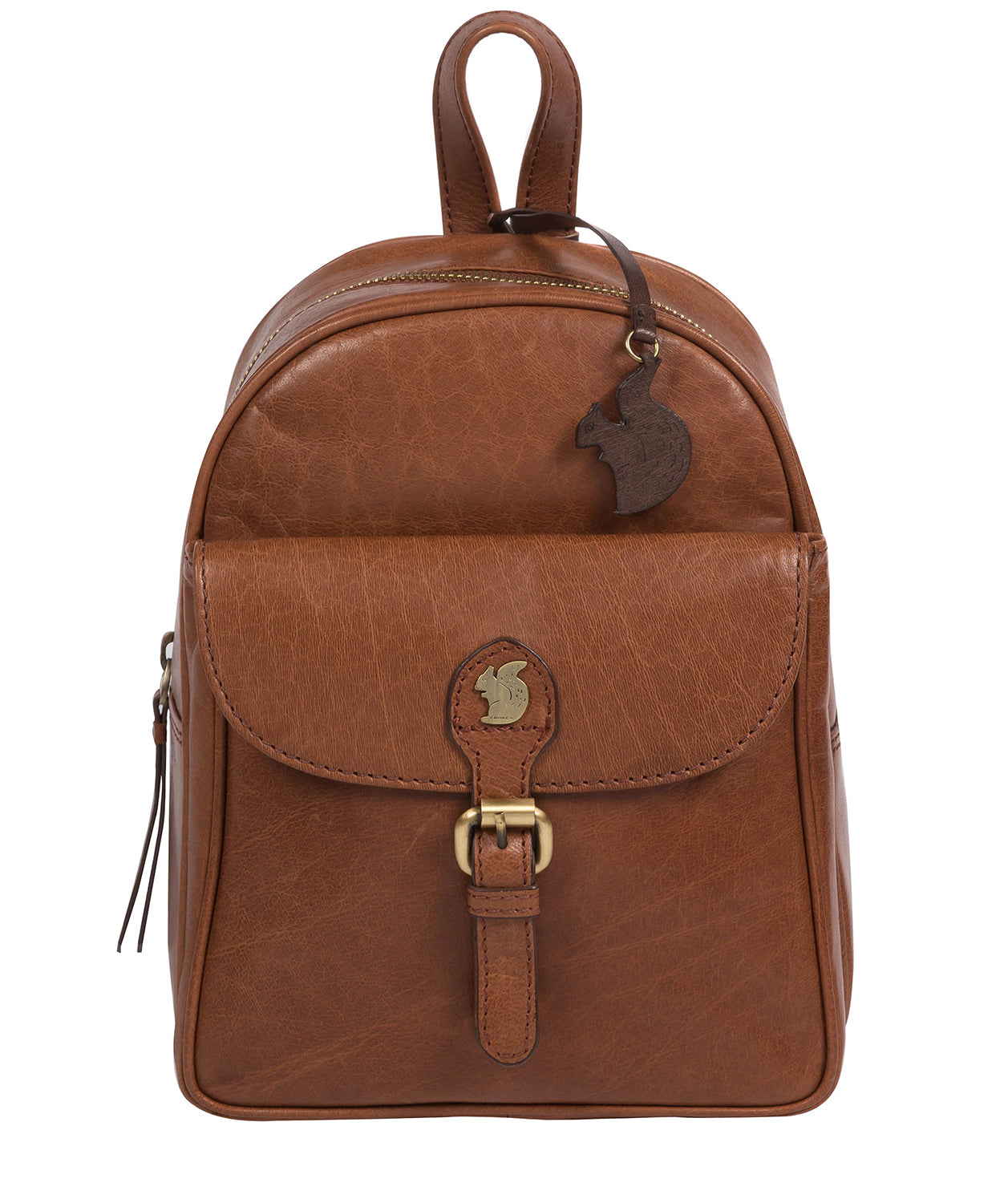 'Eloise' Conker Brown Leather Backpack