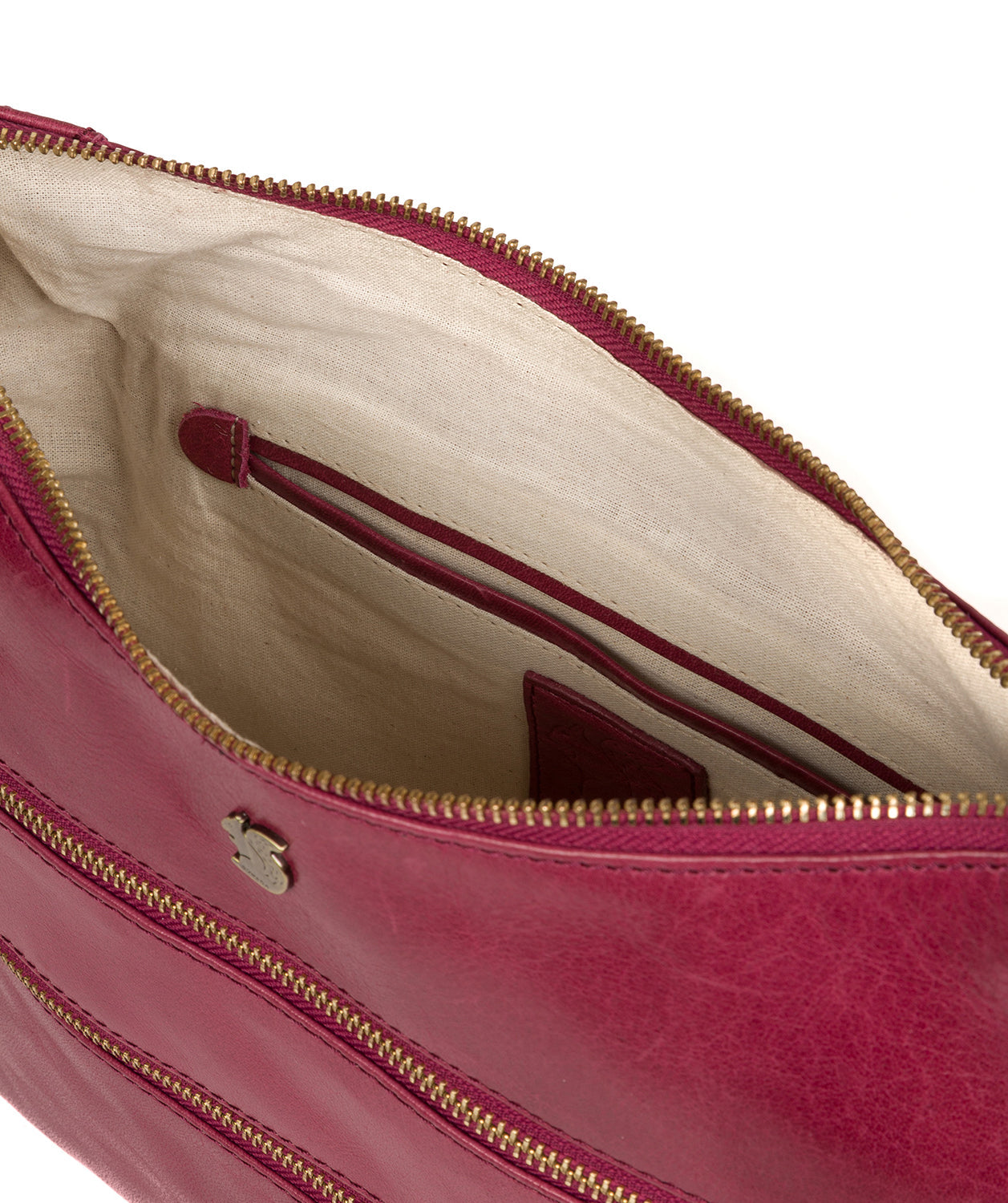 'Georgia' Orchid Leather Shoulder Bag Pure Luxuries London