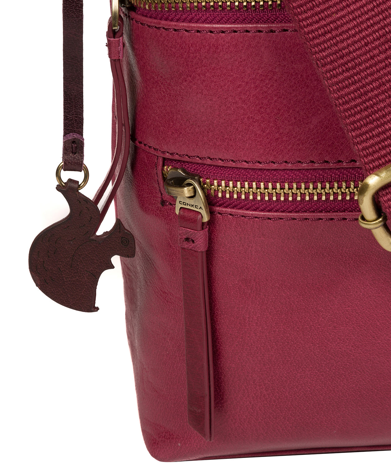 'Georgia' Orchid Leather Shoulder Bag Pure Luxuries London