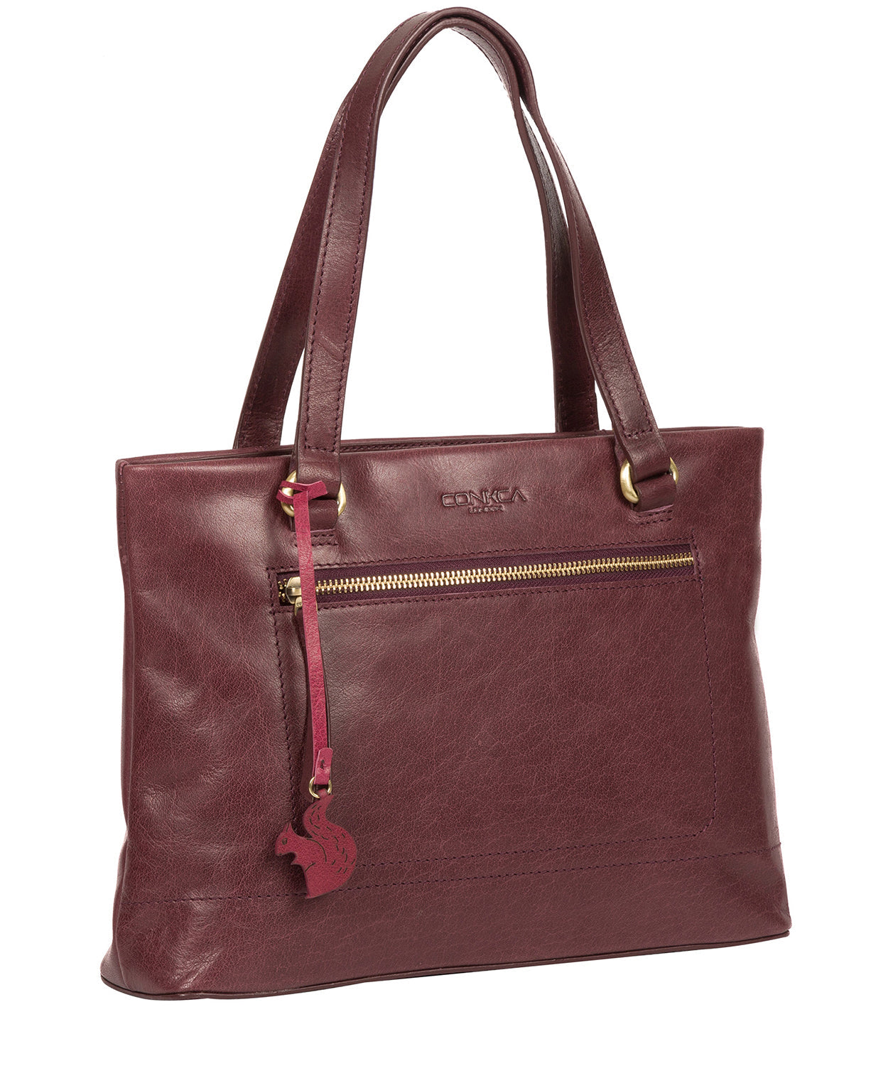 'Alice' Plum Leather Handbag image 5