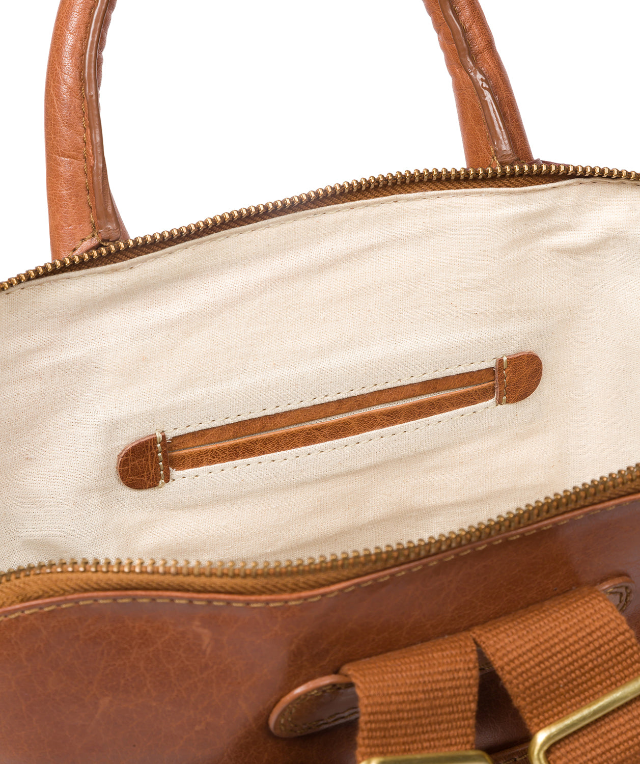 'Camille' Dark Tan Leather Backpack