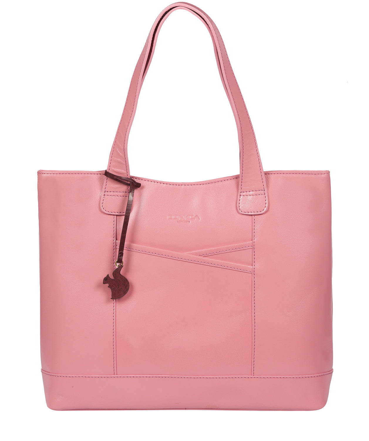 'Patience' Blush Leather Tote Bag