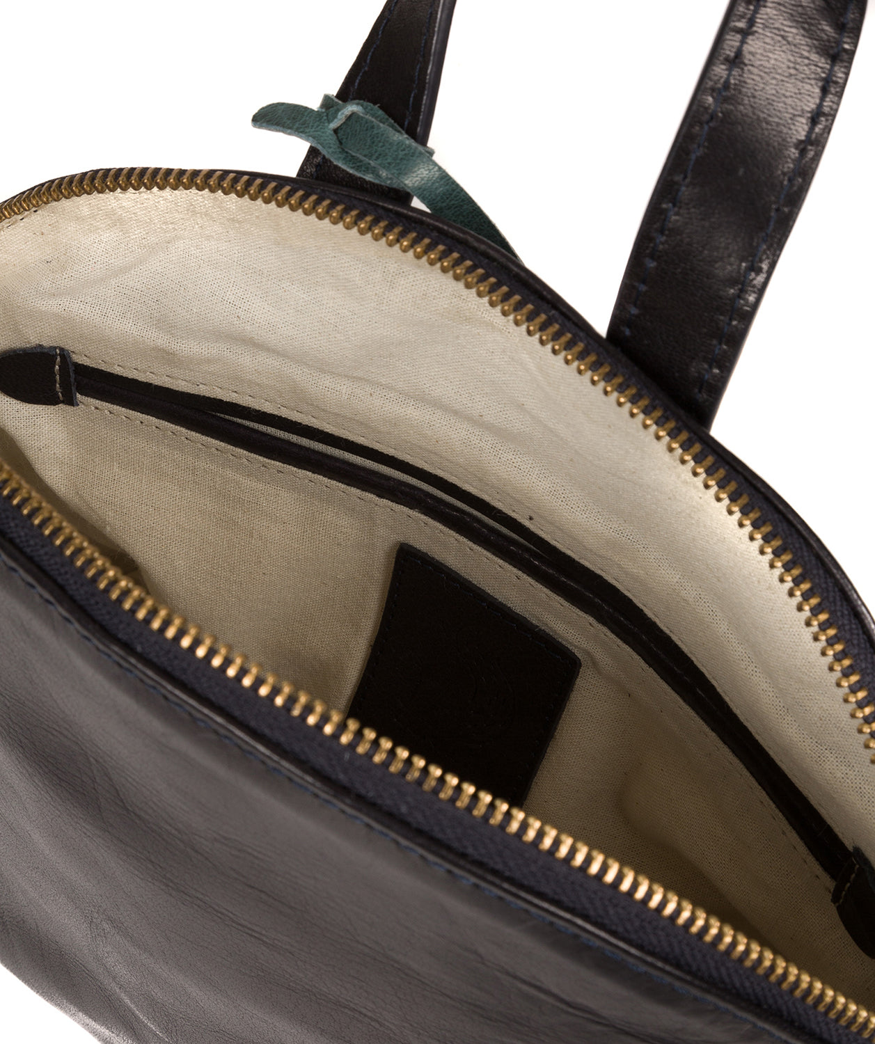 'Ingrid' Navy Leather Cross Body Bag Pure Luxuries London