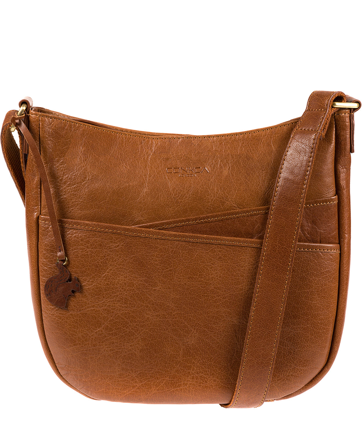 'India' Dark Tan Handcrafted Leather Bag
