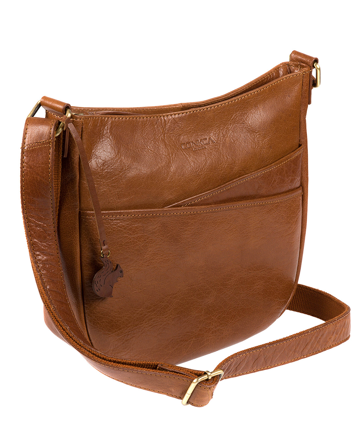 'India' Dark Tan Handcrafted Leather Bag