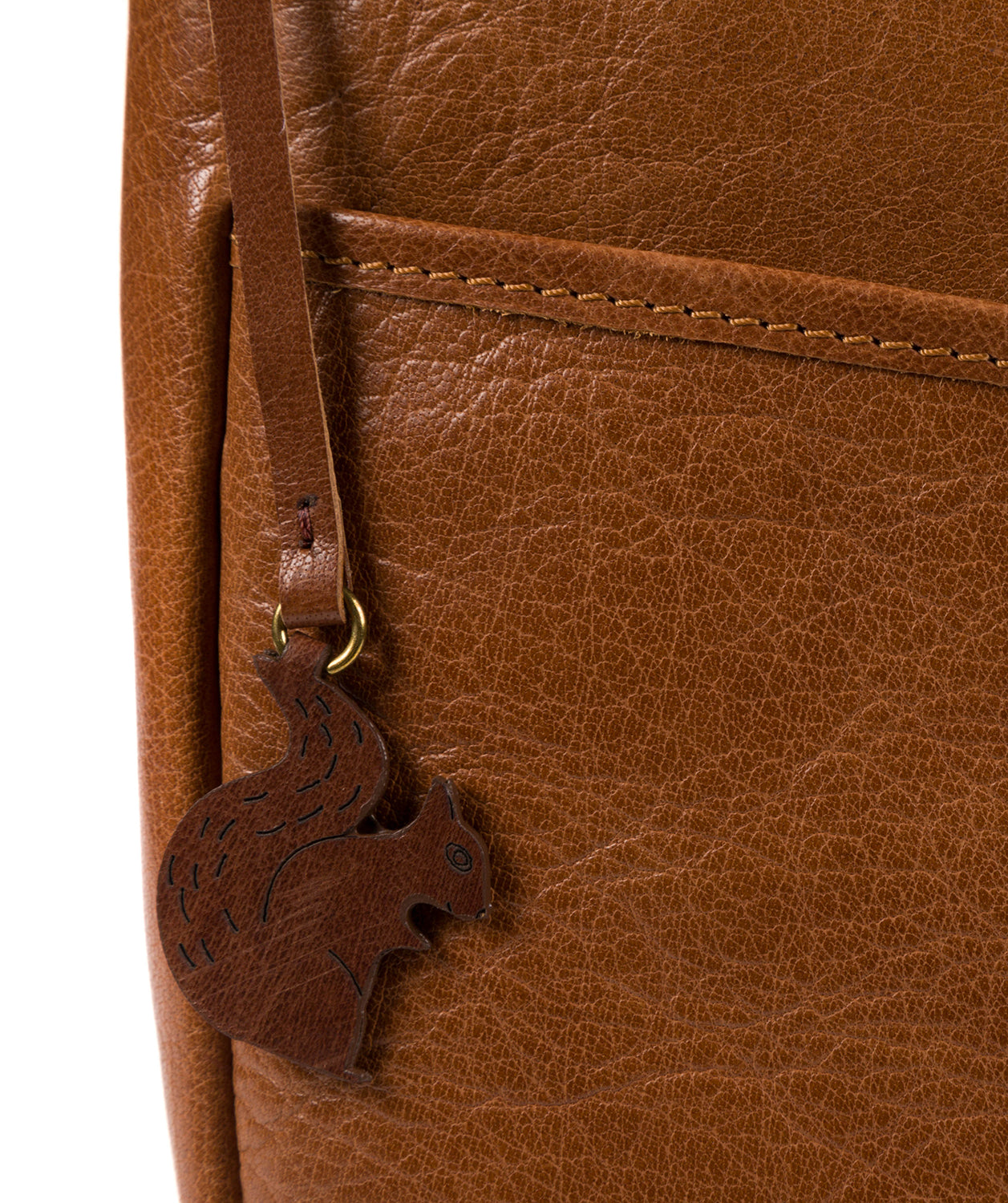'India' Dark Tan Handcrafted Leather Bag