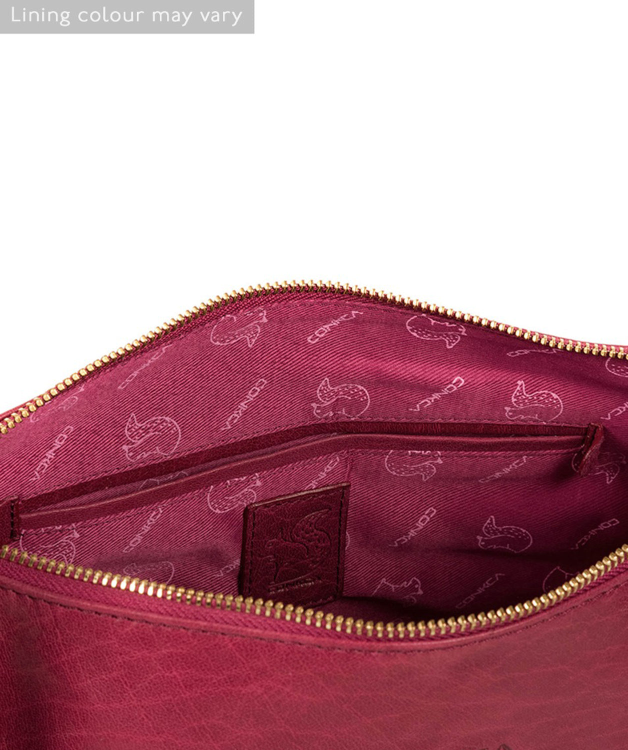 'Kristin' Orchid Leather Shoulder Bag