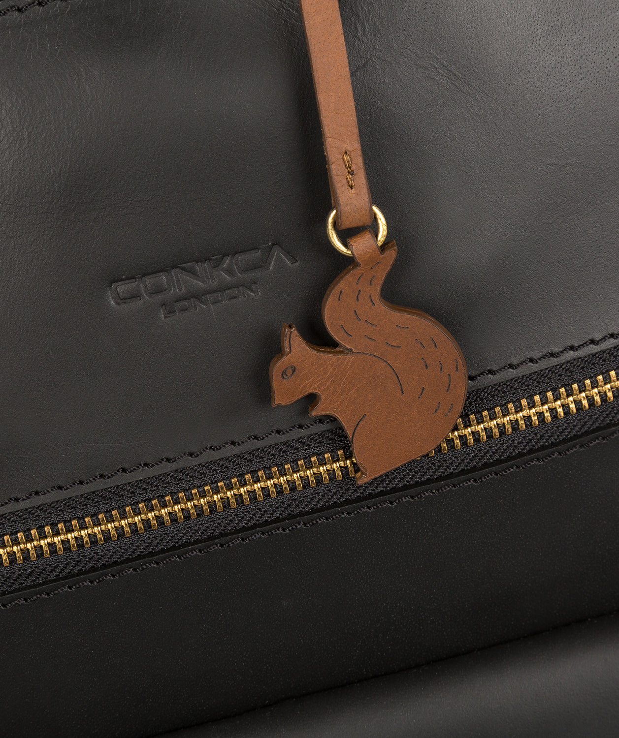 'Grove' Vintage Black Handcrafted Leather Small Backpack