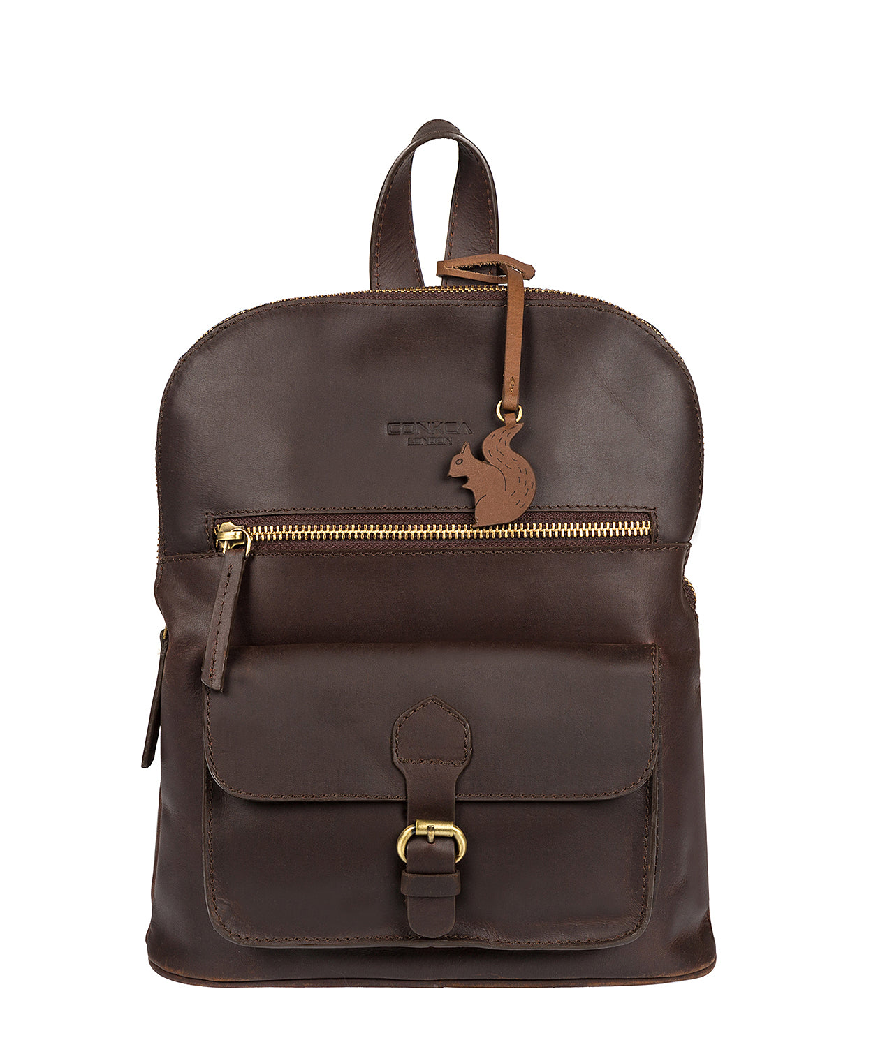 'Grove' Vintage Brown Handcrafted Leather Small Backpack