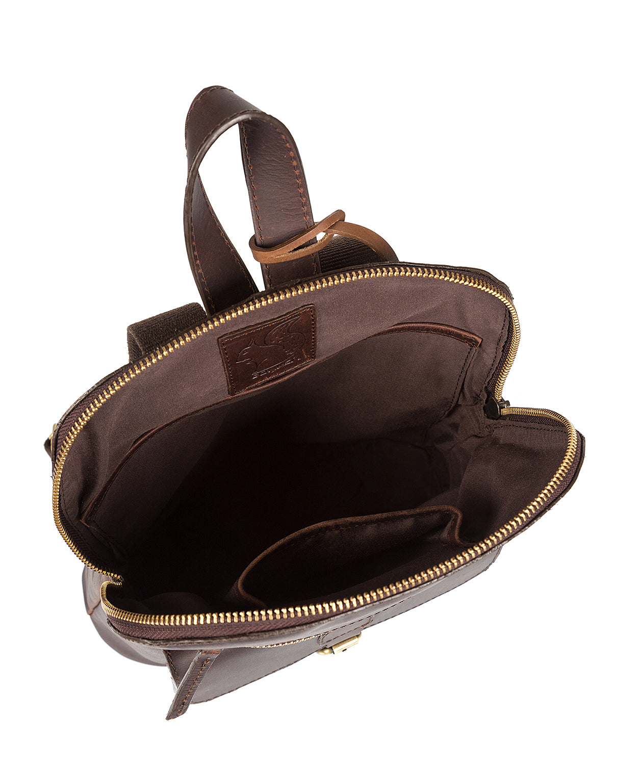 'Grove' Vintage Brown Handcrafted Leather Small Backpack