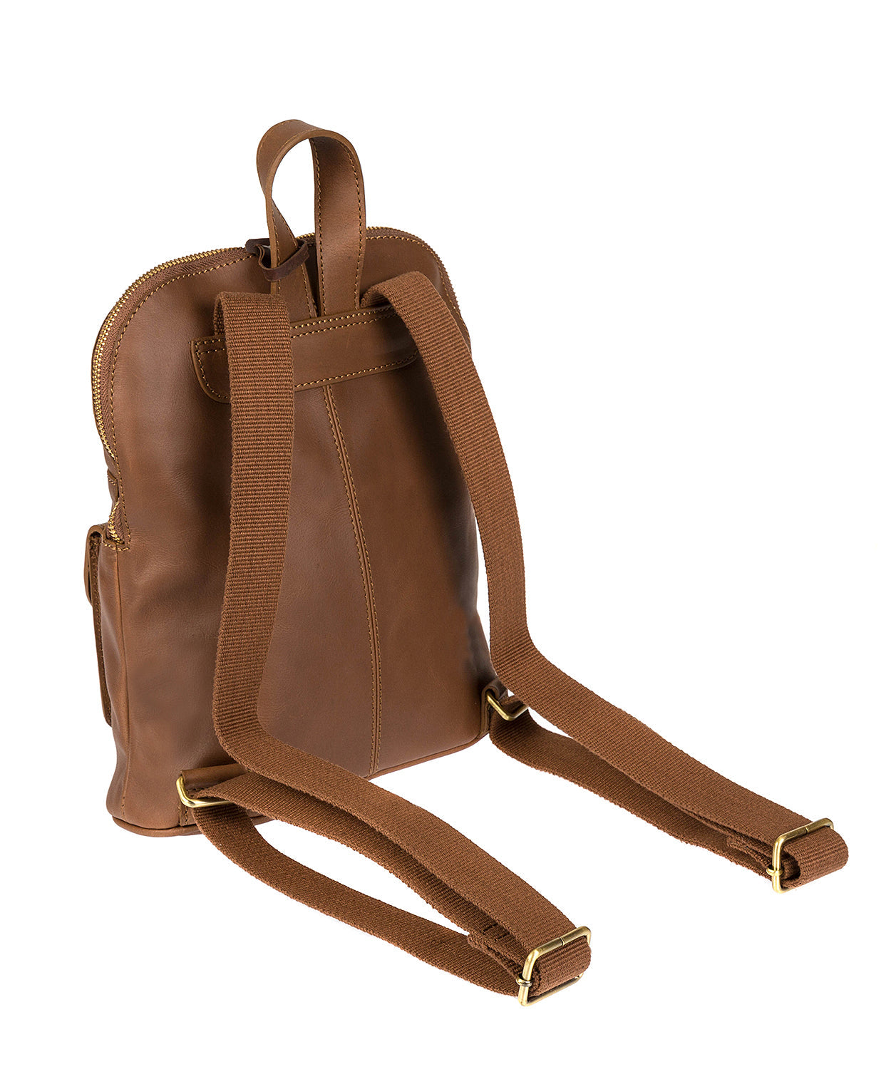 'Grove' Chestnut Leather Backpack