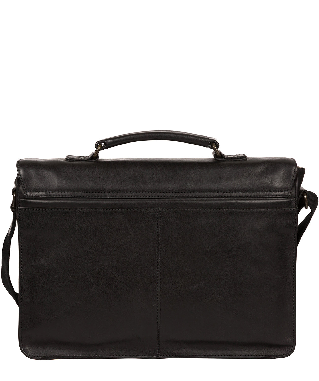 'Pinter' Black Leather Work Bag image 3
