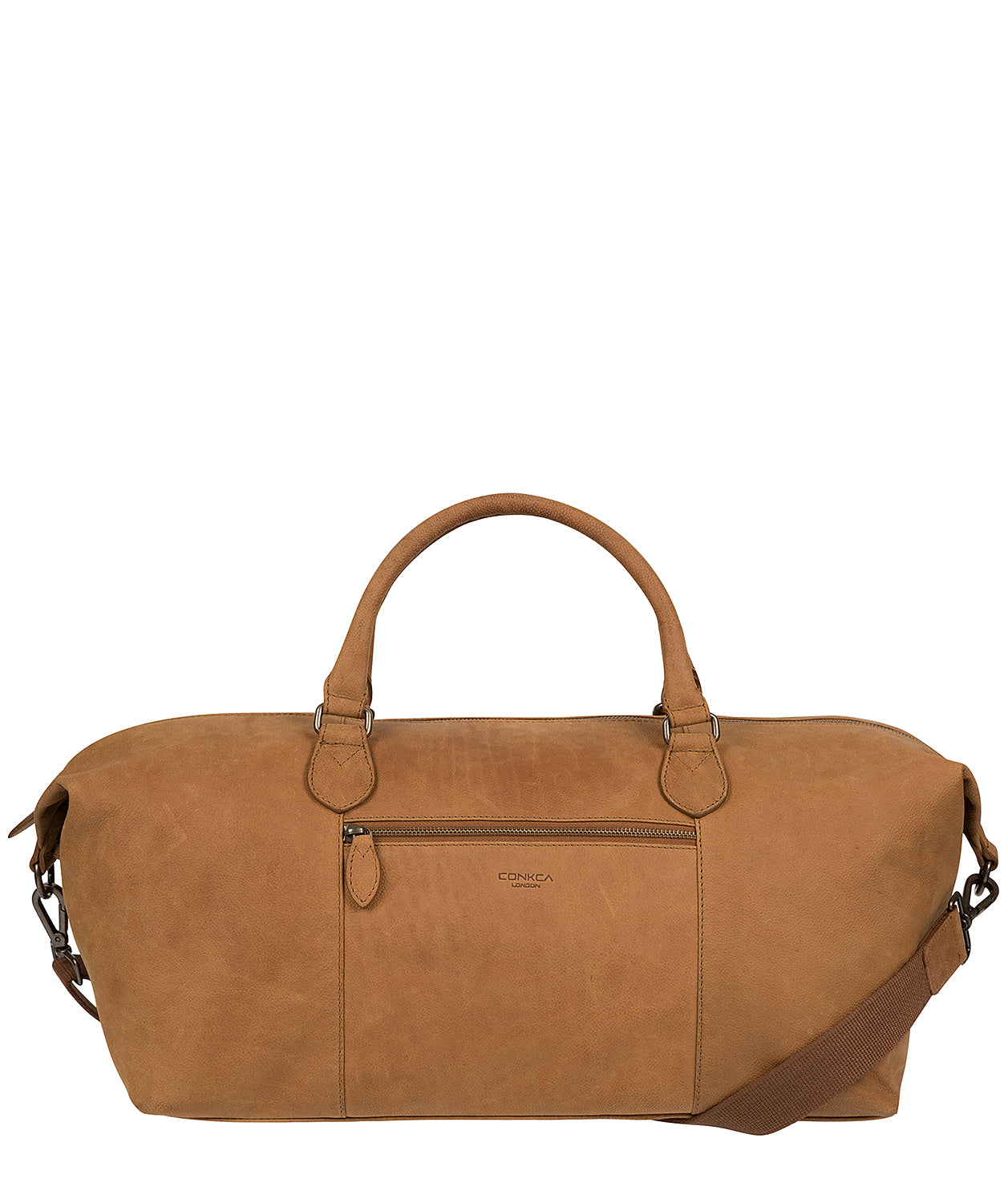 'Storey' Vintage Chestnut Leather Holdall
