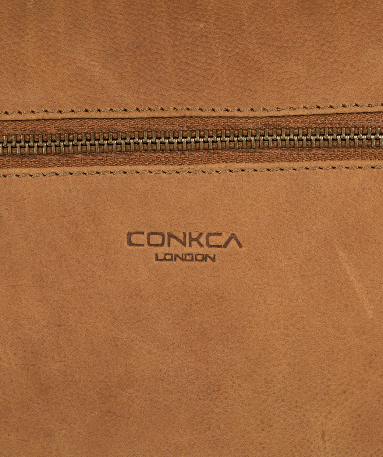 'Storey' Vintage Chestnut Leather Holdall