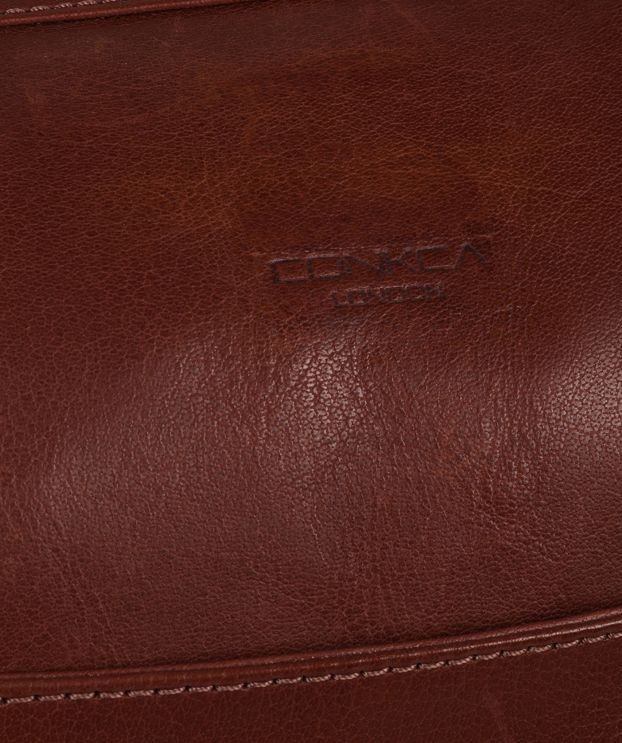 'Orton' Conker Brown Leather Holdall