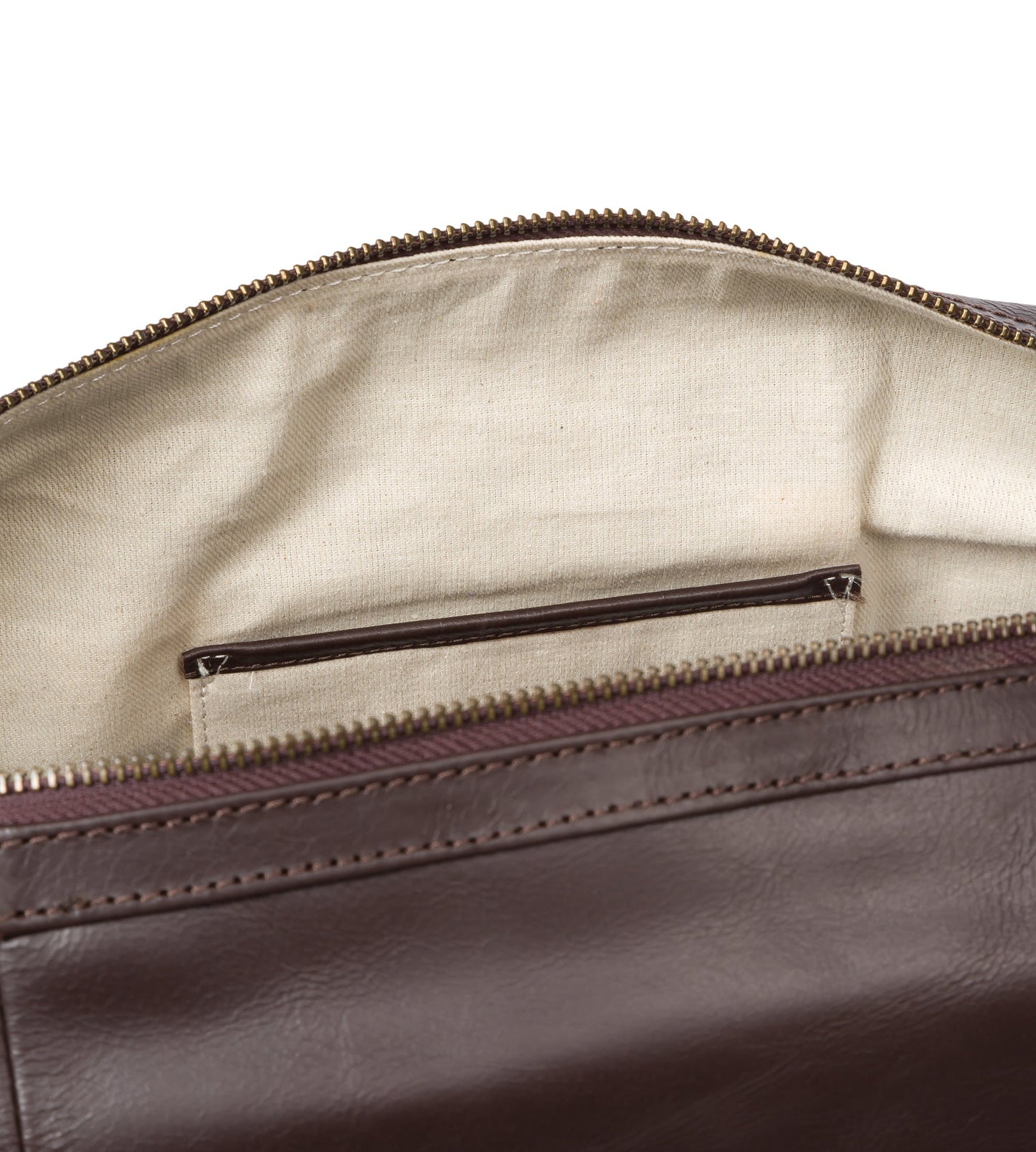 'Orton' Dark Brown Leather Holdall