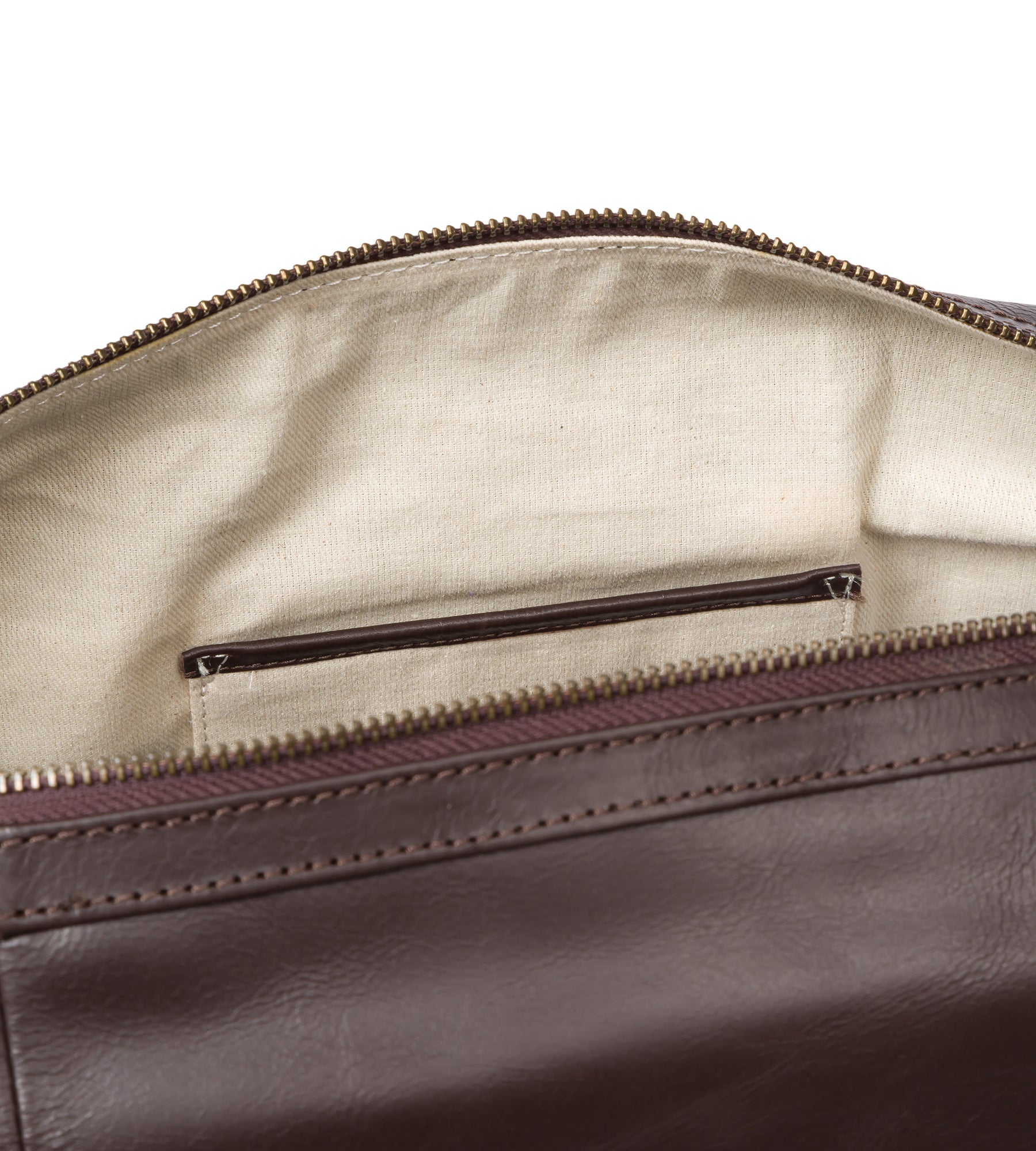 'Orton' Dark Brown Leather Holdall
