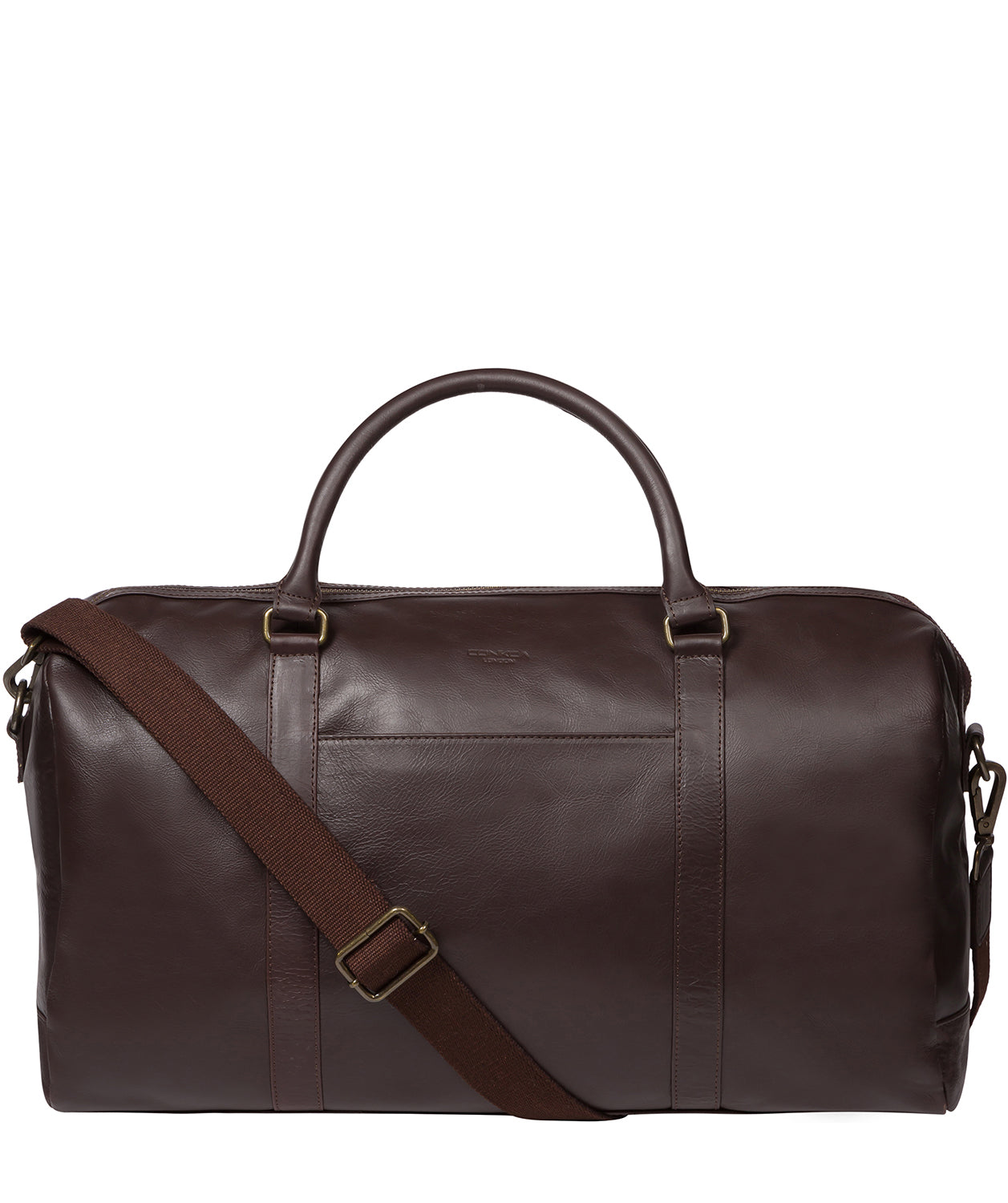 'Orton' Dark Brown Leather Holdall