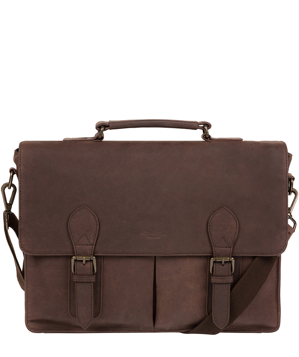 'Bennet' Vintage Brown Leather Work Bag