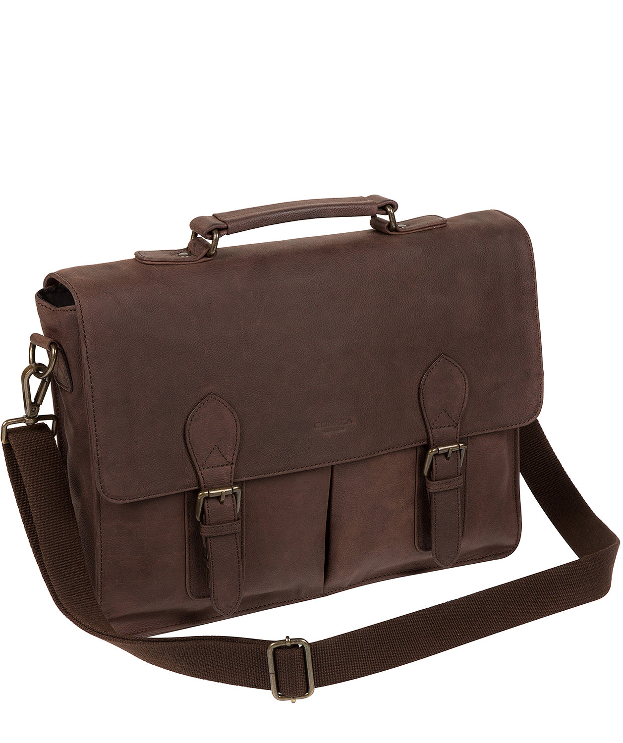'Bennet' Vintage Brown Leather Work Bag