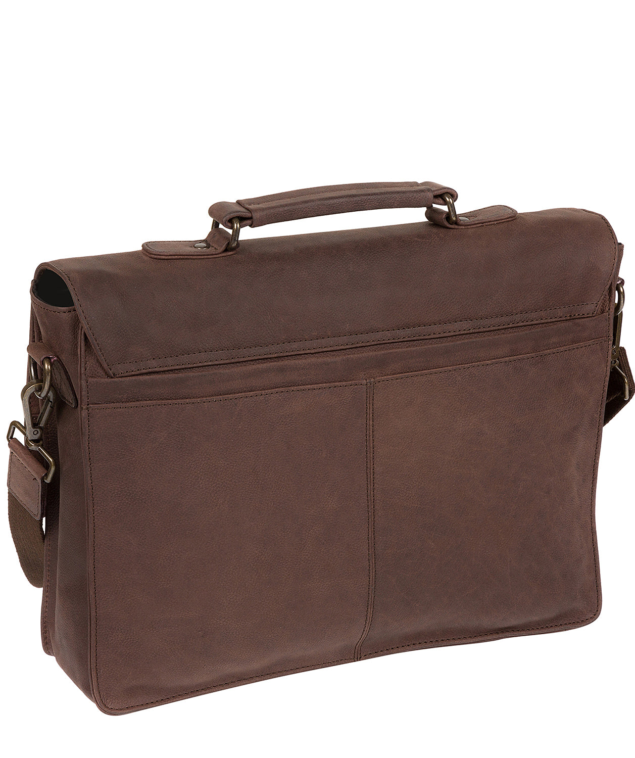 'Bennet' Vintage Brown Leather Work Bag