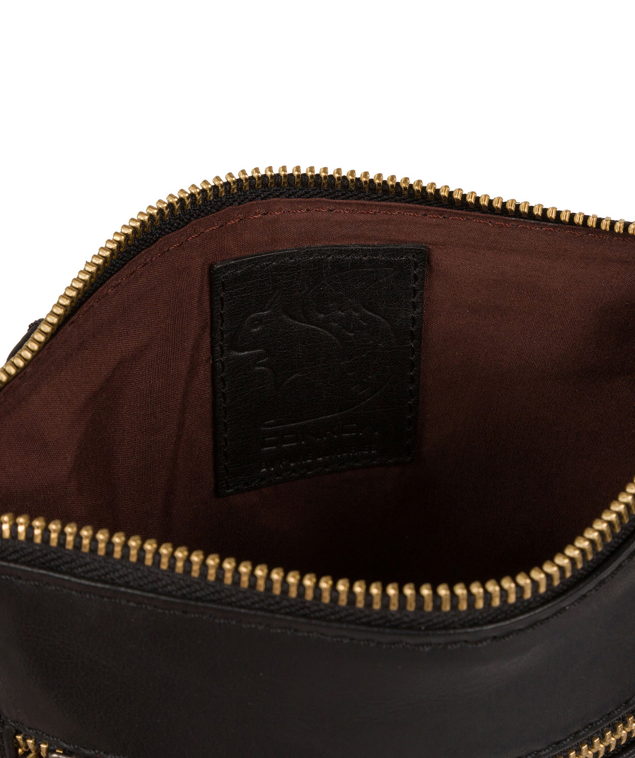 'Spriza' Black Handcrafted Leather Cross-Body Bag image 4