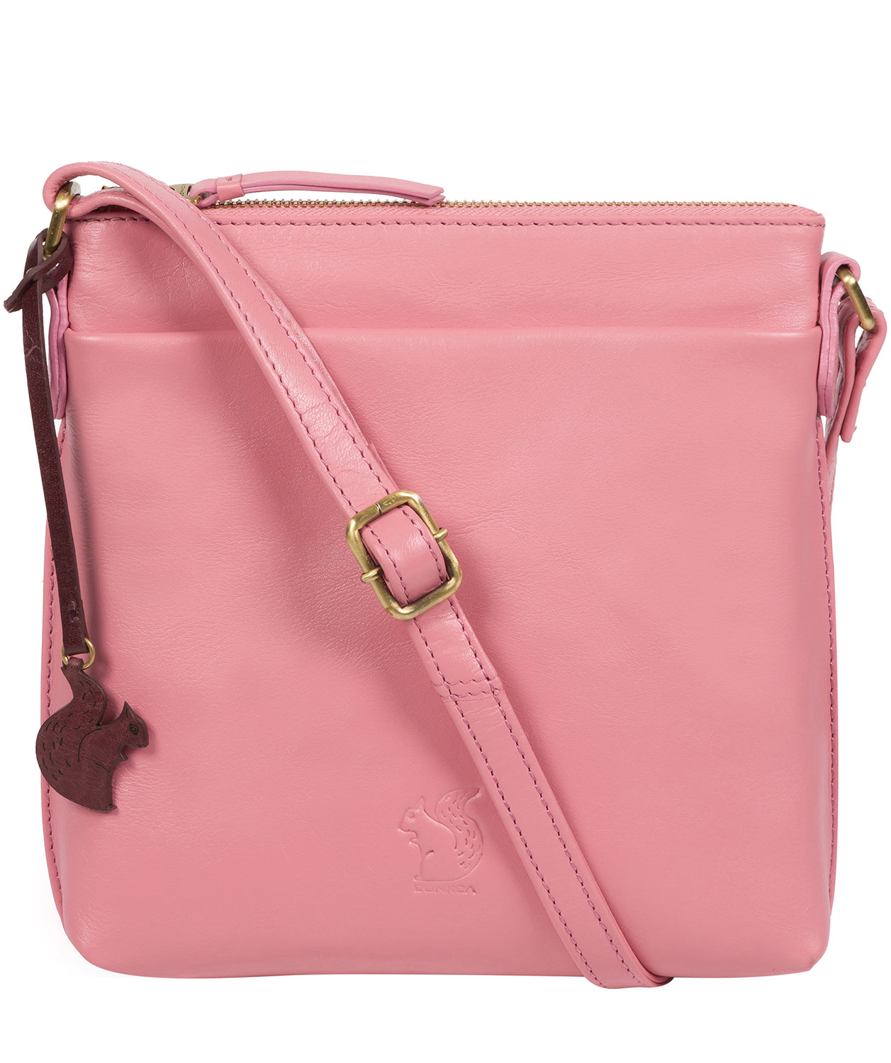 'Nikita' Blush Leather Cross Body Bay