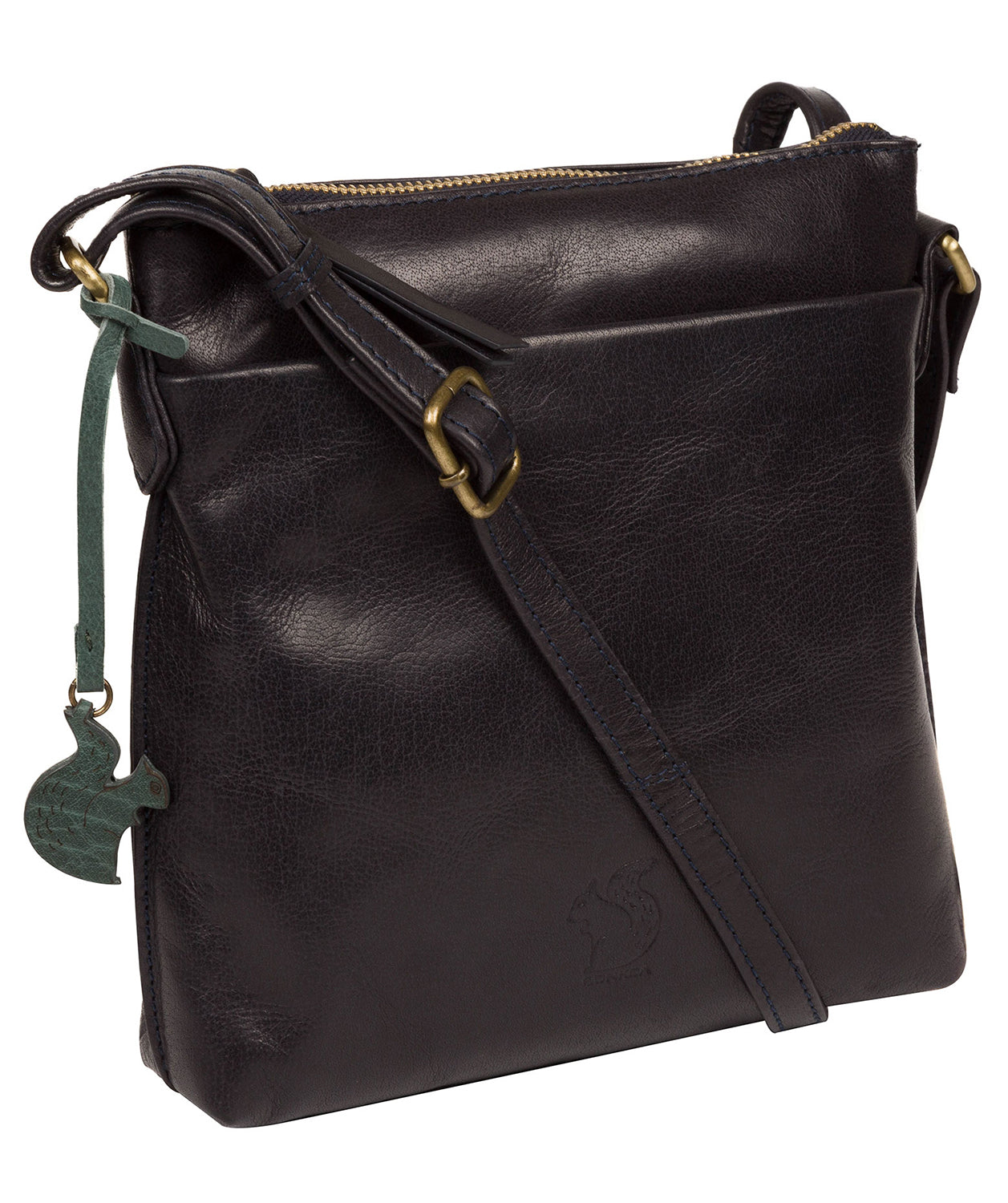 'Nikita' Navy Leather Cross Body Bag image 5