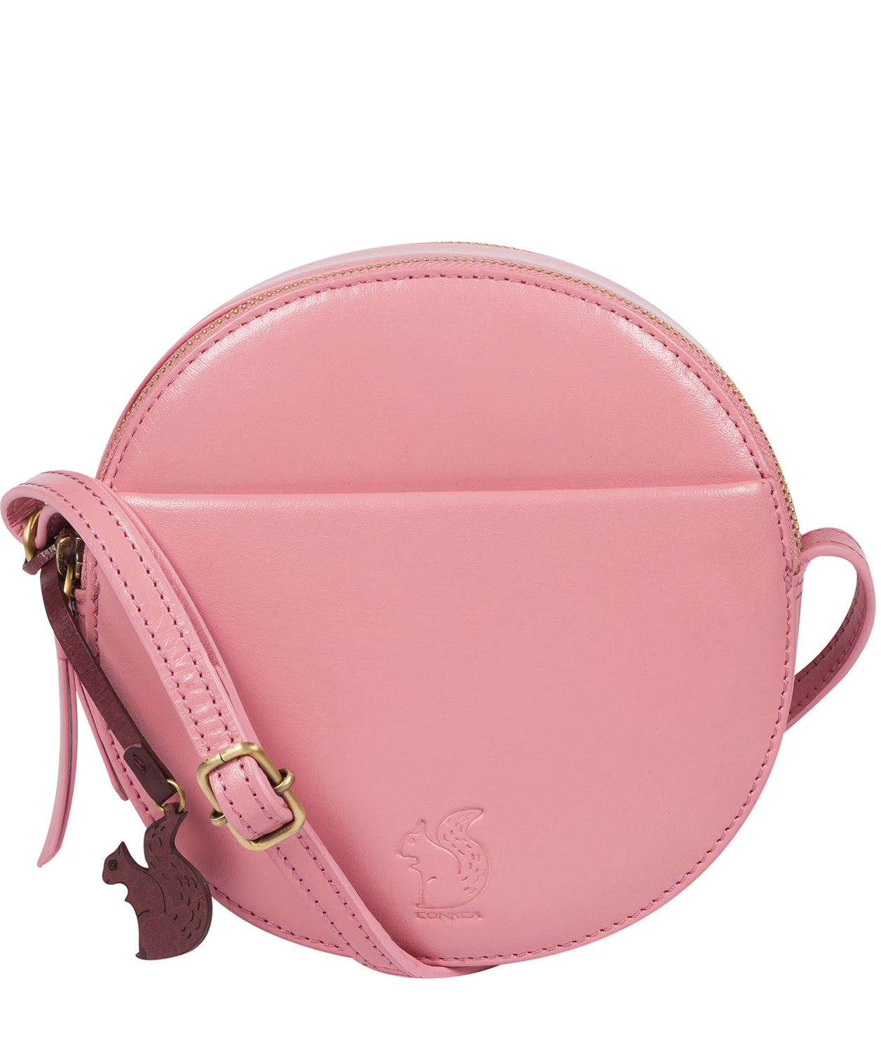 'Rolla' Blush Leather Cross Body Bag