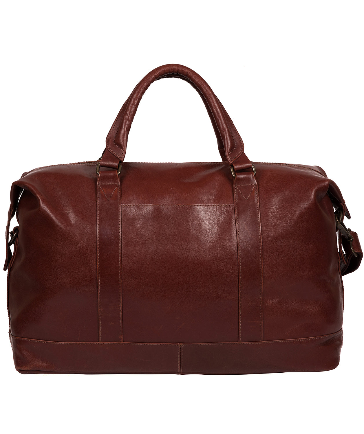 'Rivellino' Conker Brown Leather Holdall