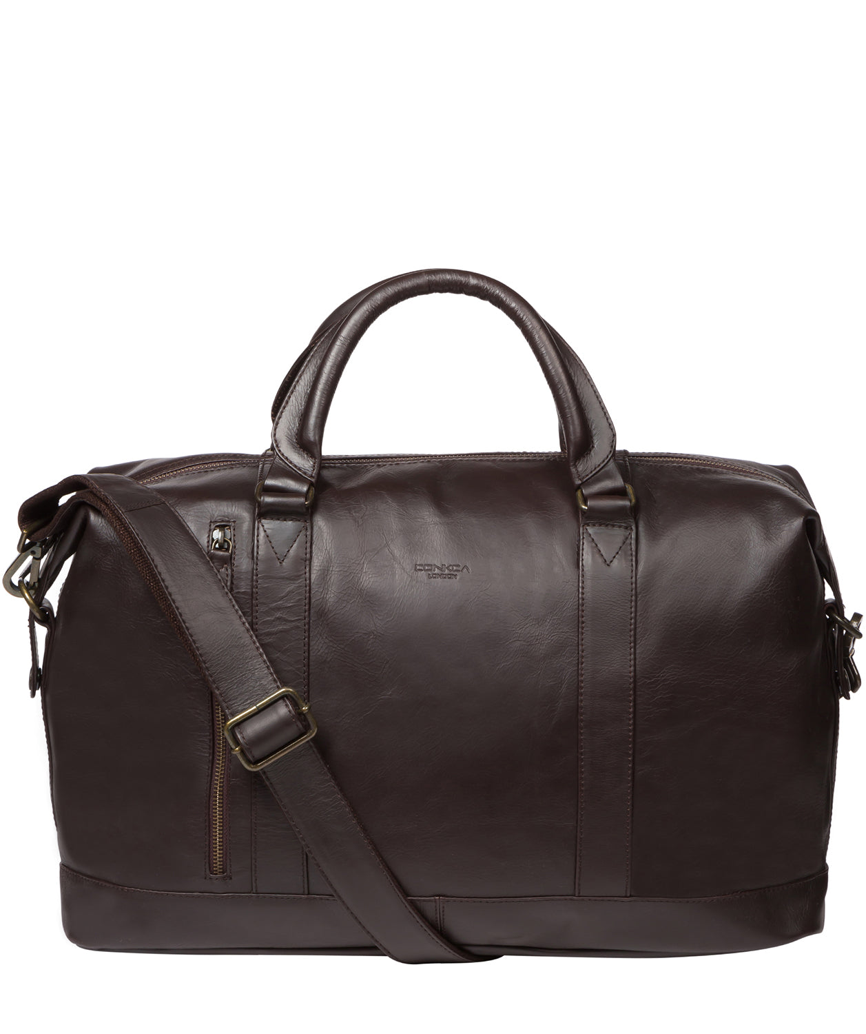 'Rivellino' Dark Brown Leather Holdall