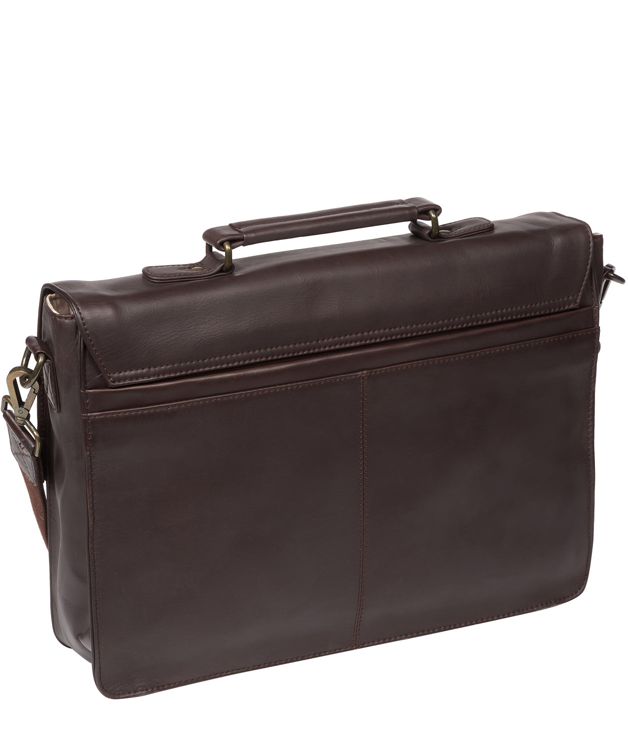 'Scolari' Dark Brown Leather Briefcase