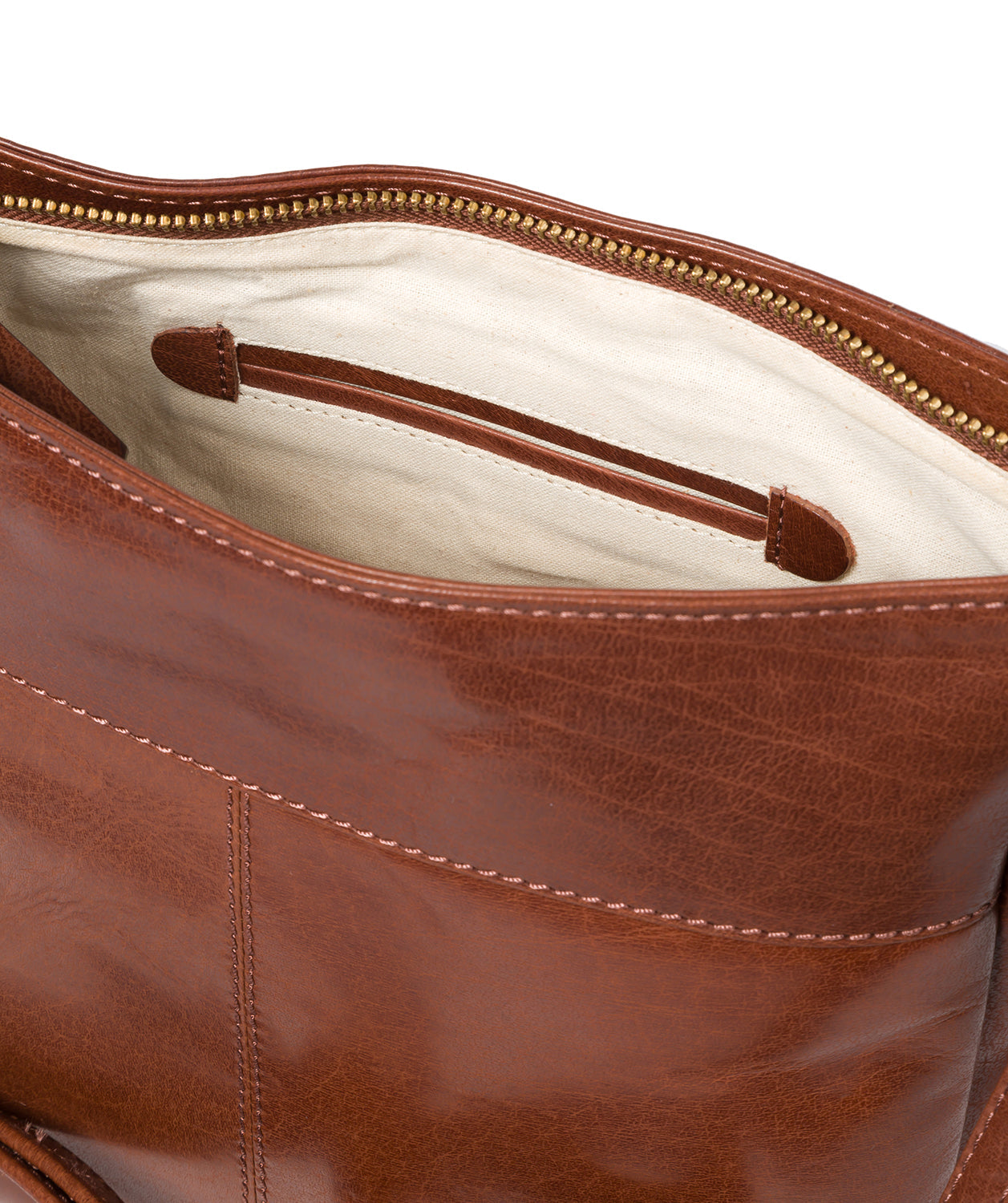 'Bon' Conker Brown Leather Cross Body Bag
