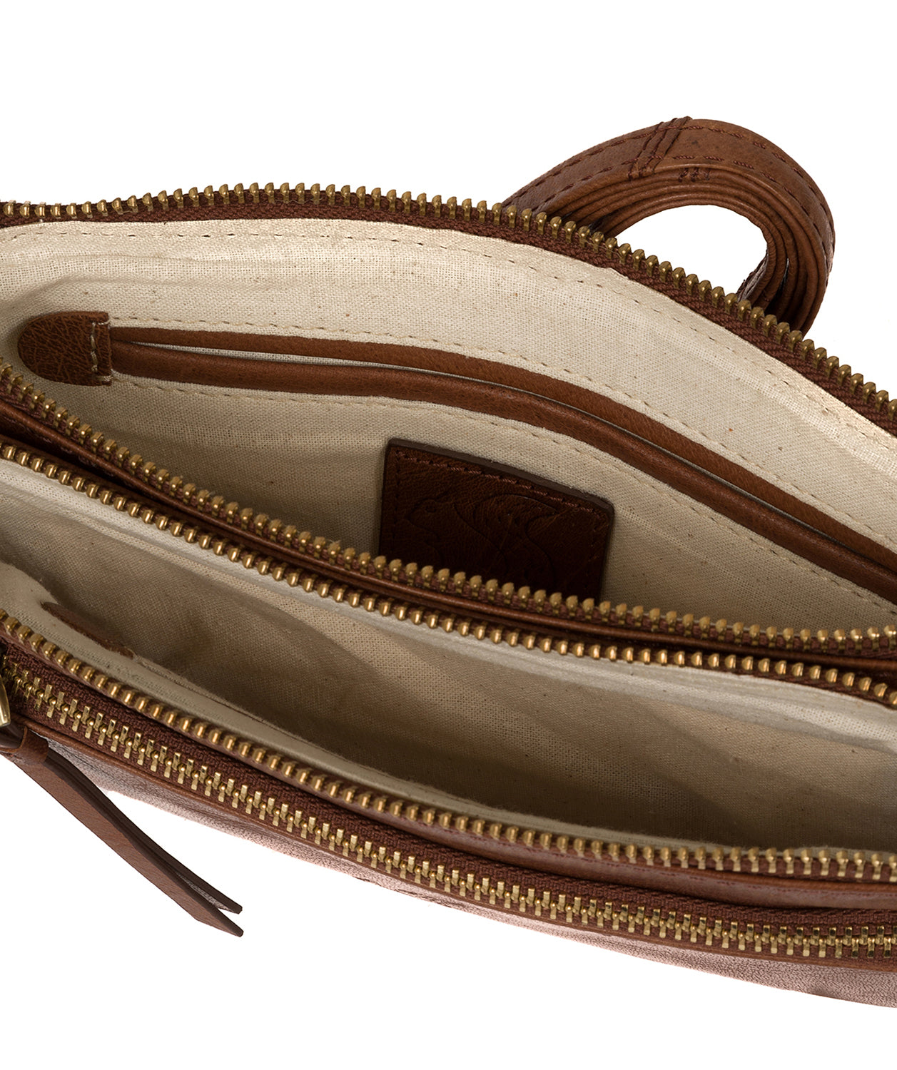 'Carrilo' Conker Brown Leather Cross Body Bag image 4