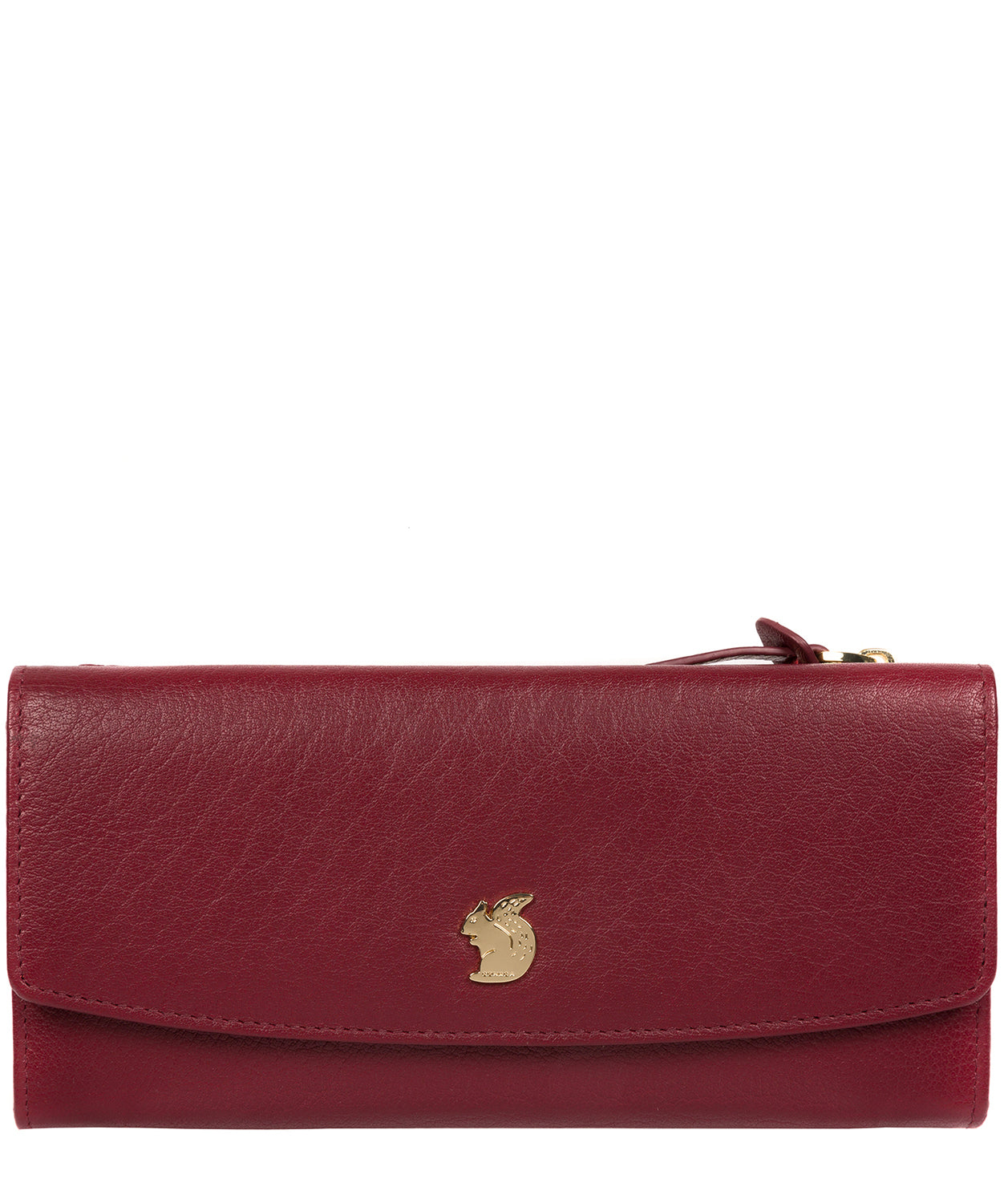 'Ollie' Deep Red Leather RFID Purse image 1