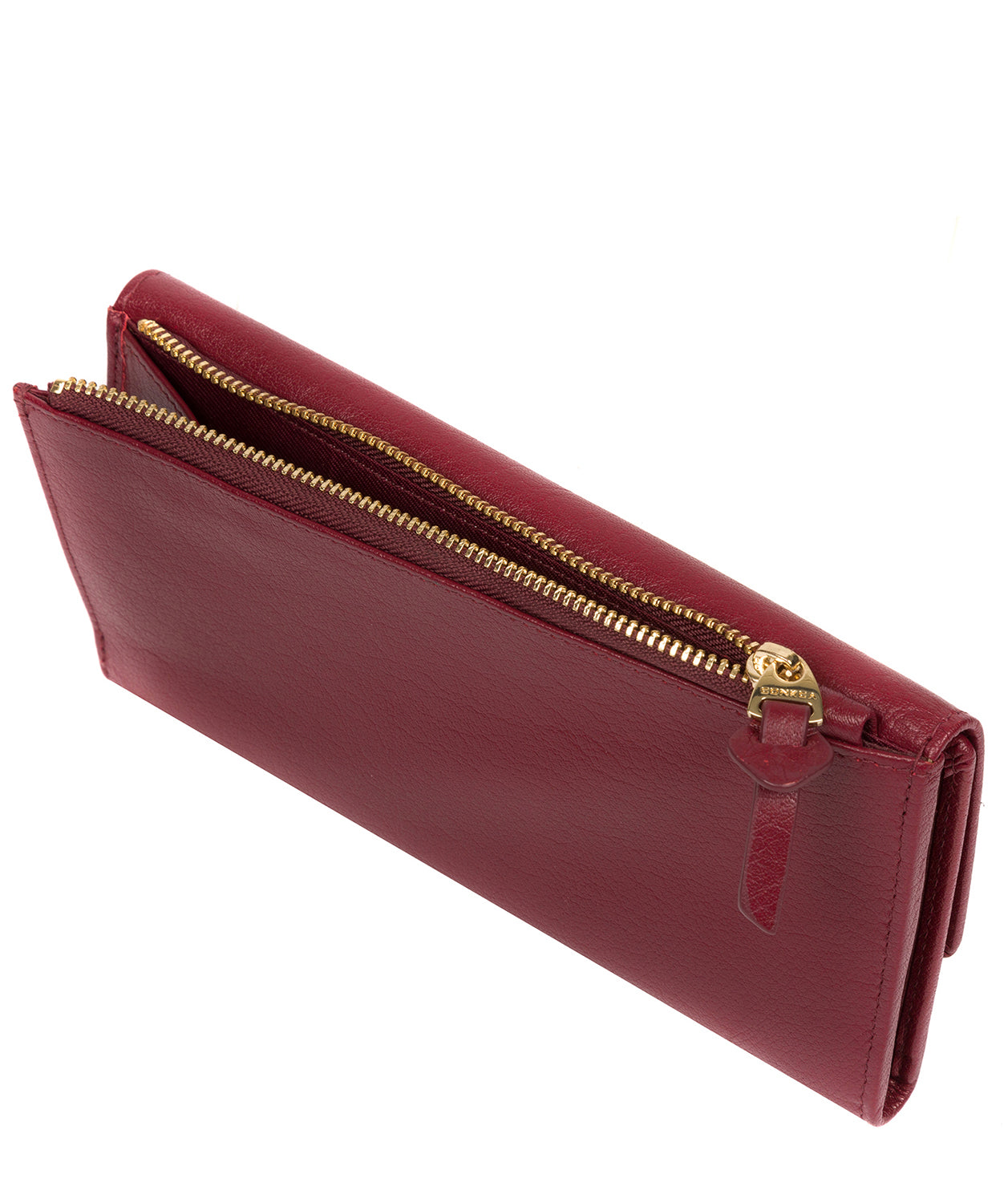 'Ollie' Deep Red Leather RFID Purse image 4