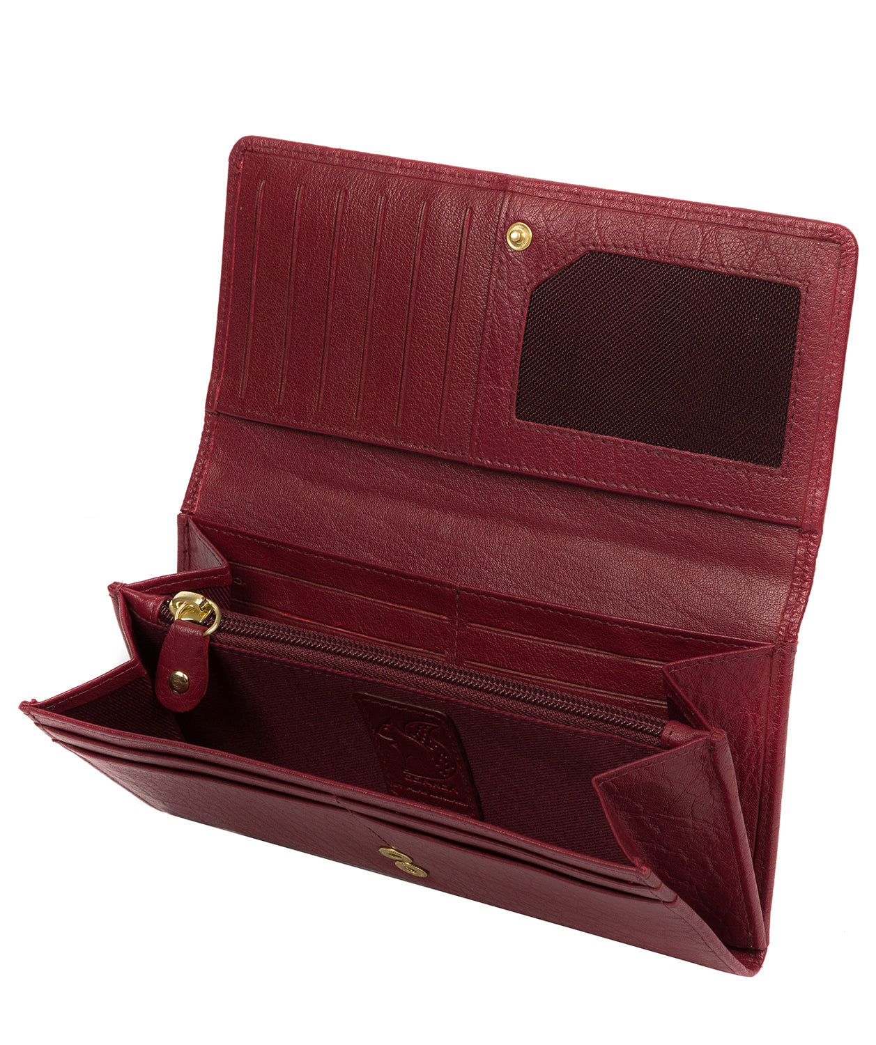 'Arabella' Deep Red Leather RFID Purse image 3