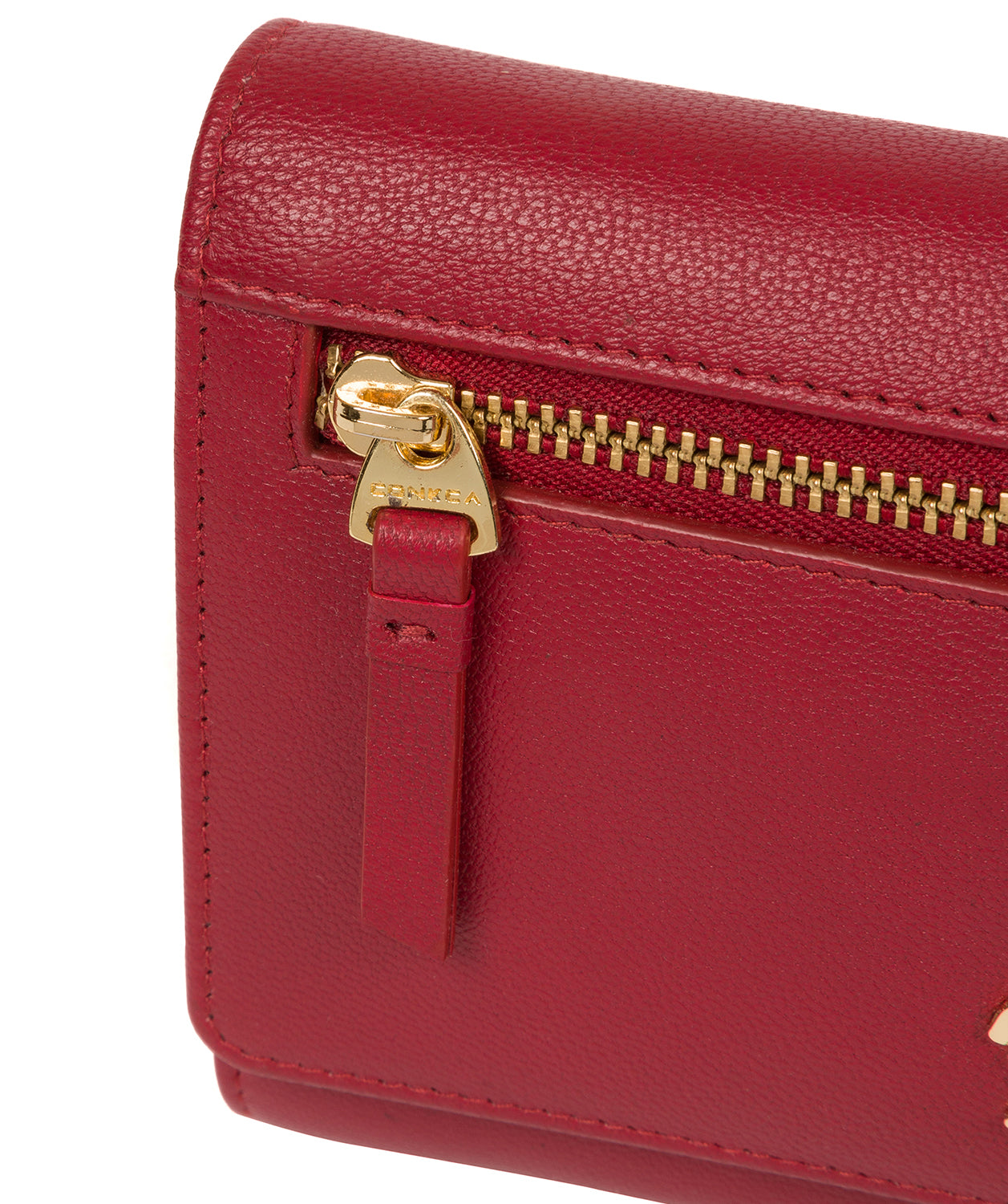 'Carey' Red Leather Purse Pure Luxuries London