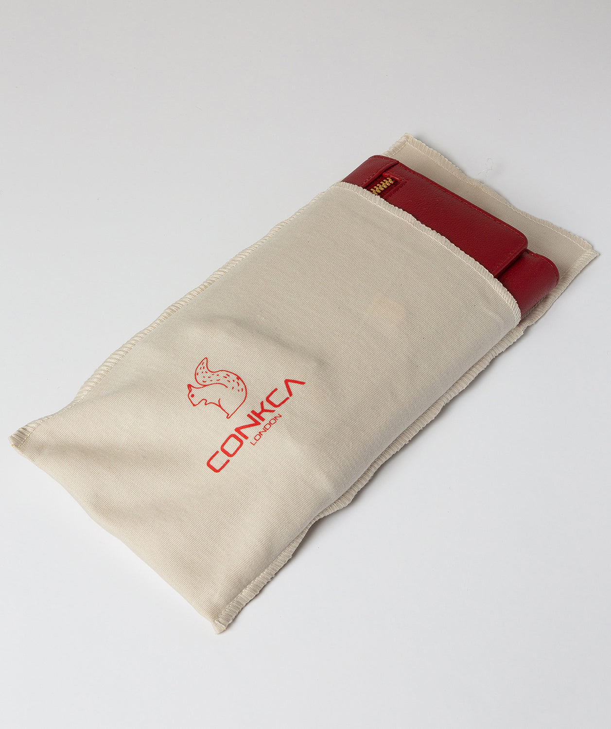 'Carey' Red Leather Purse Pure Luxuries London
