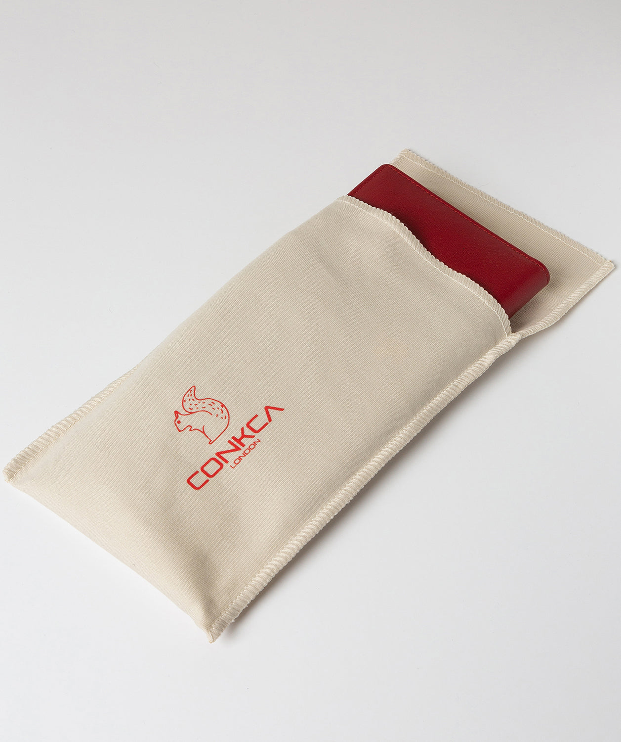 'Smith' Red Leather Purse Pure Luxuries London
