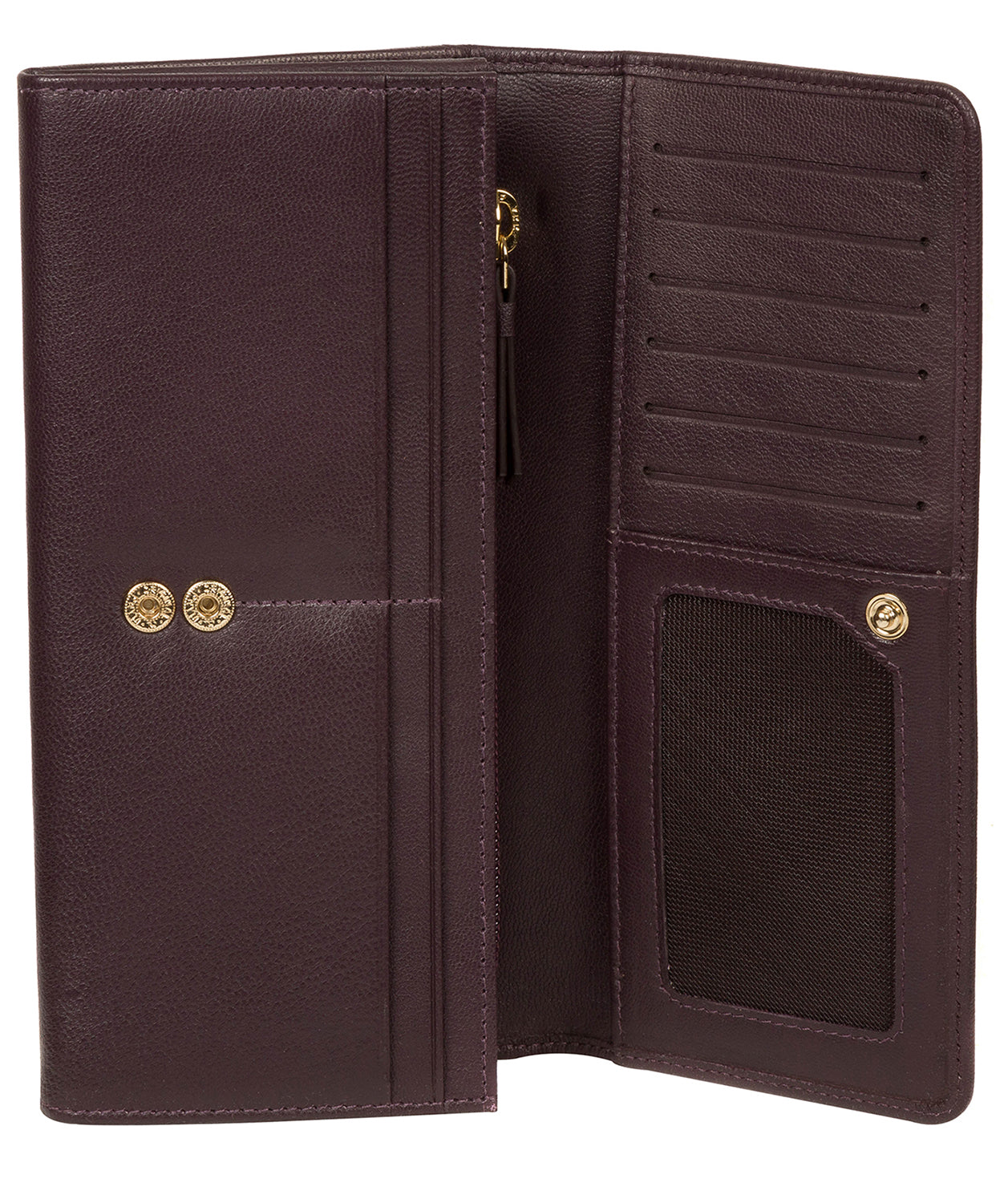 'Weisz' Plum Leather Purse image 6