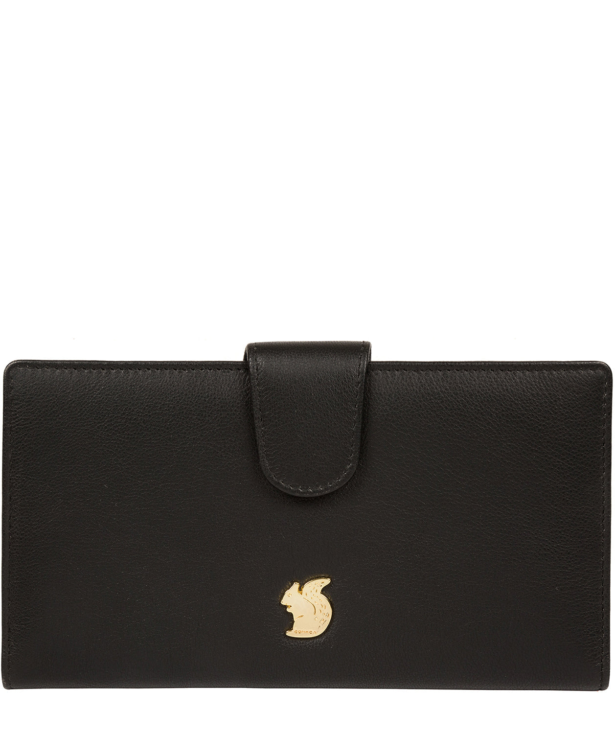 'Kaif' Black Leather Purse Pure Luxuries London